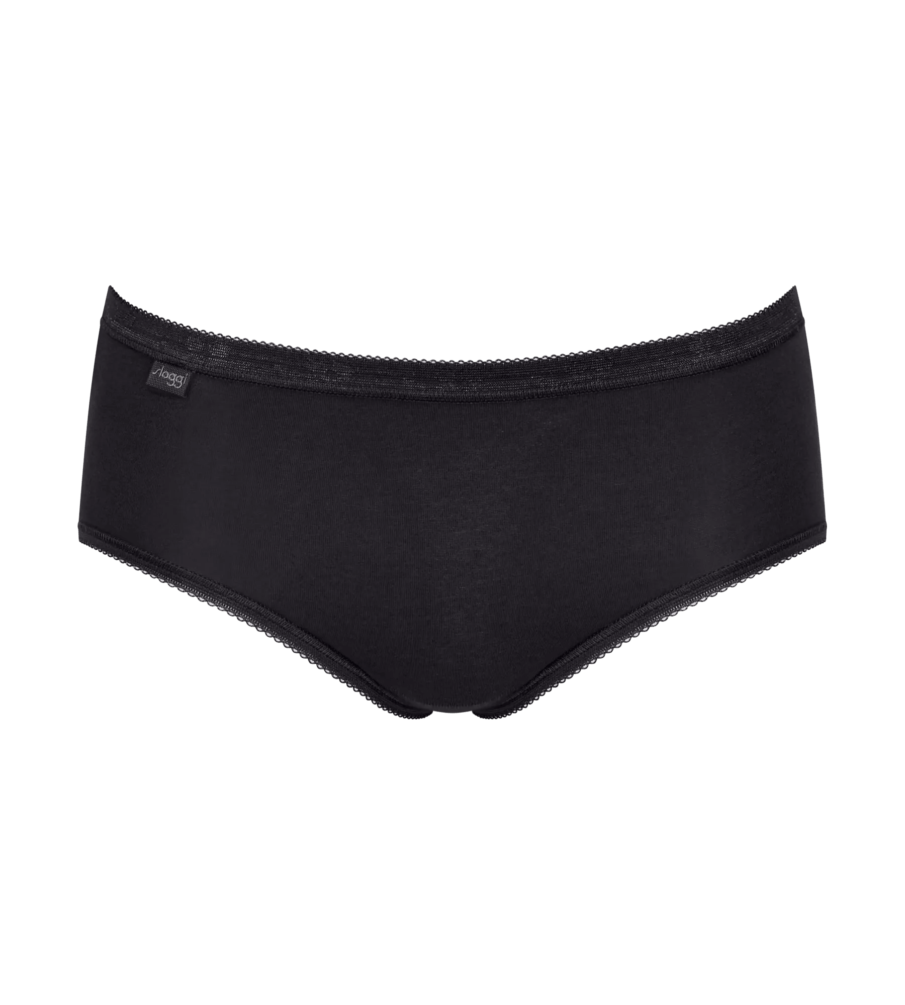 Sloggi Women Basic+ Midi (4-pack), dames slip, lila, paars, zwart en offwhite