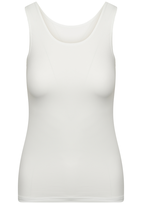RJ Bodywear Pure Color dames top (1-pack), hemdje met brede banden, wit RJ Bodywear Pure Color dames top (1-pack), hemdje met brede banden, wit