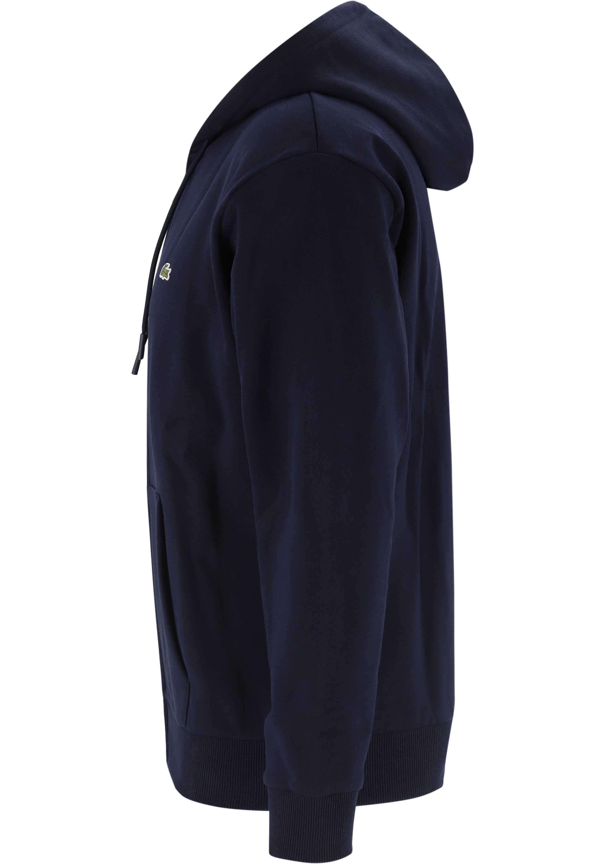 Lacoste heren hoodie sweatsvest, navy blauw