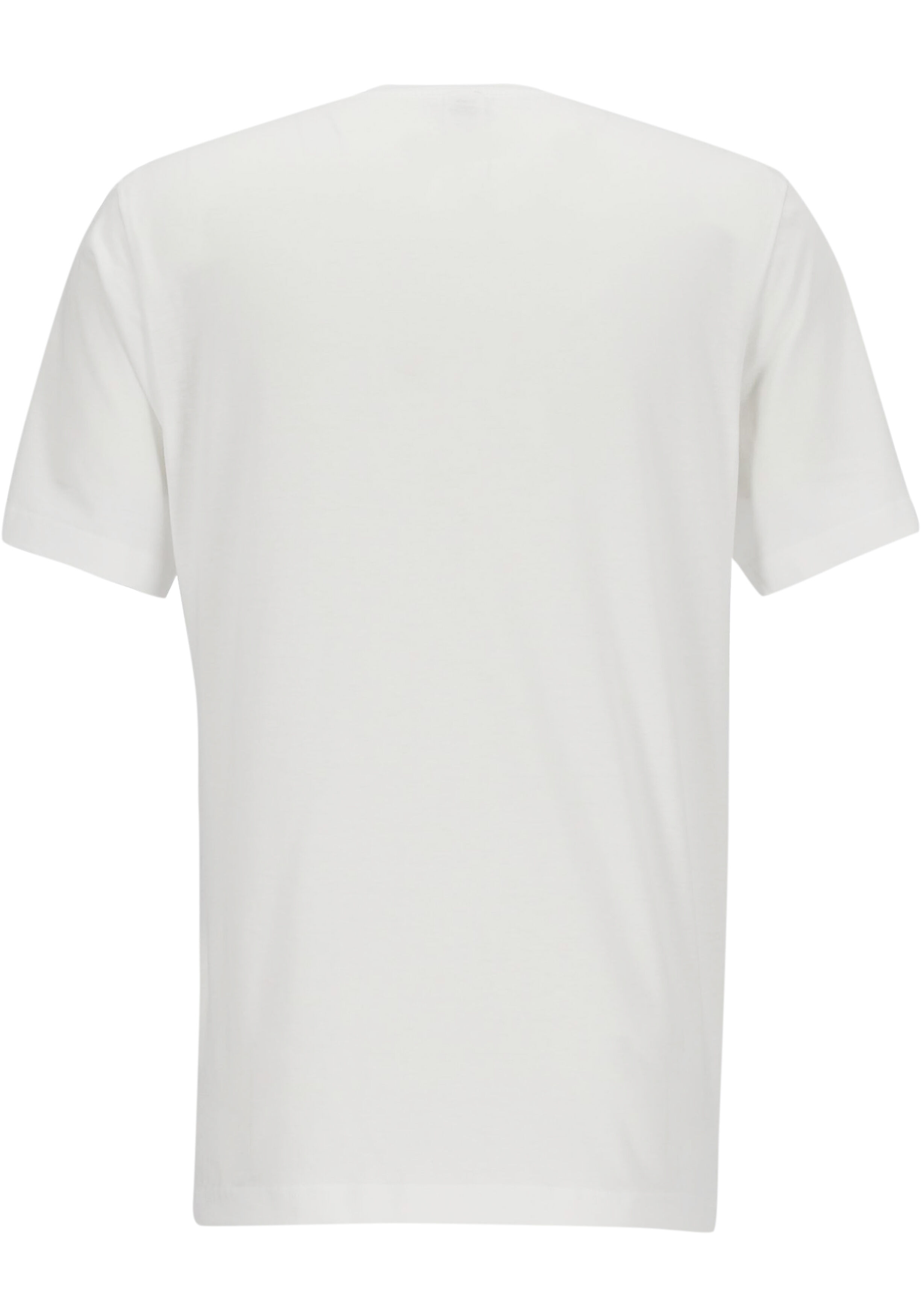 SCHIESSER American T-shirt (2-pack), heren shirt korte mouw jersey v-hals wit