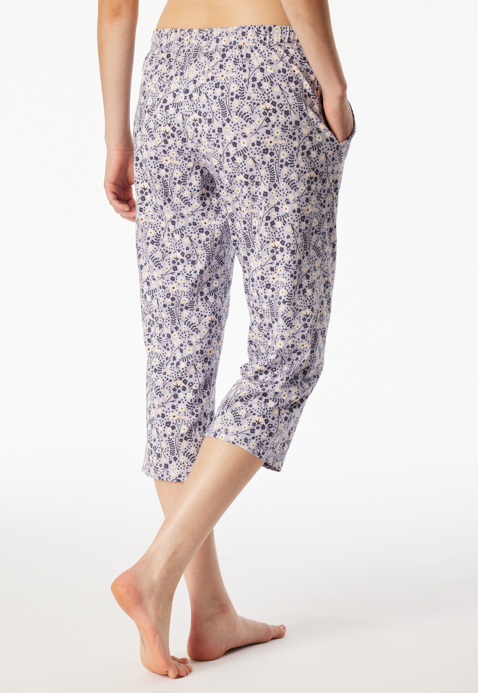 SCHIESSER dames Mix+Relax Pantalon 3/4, dames capri pyjama- of loungebroek, multicolour dessin