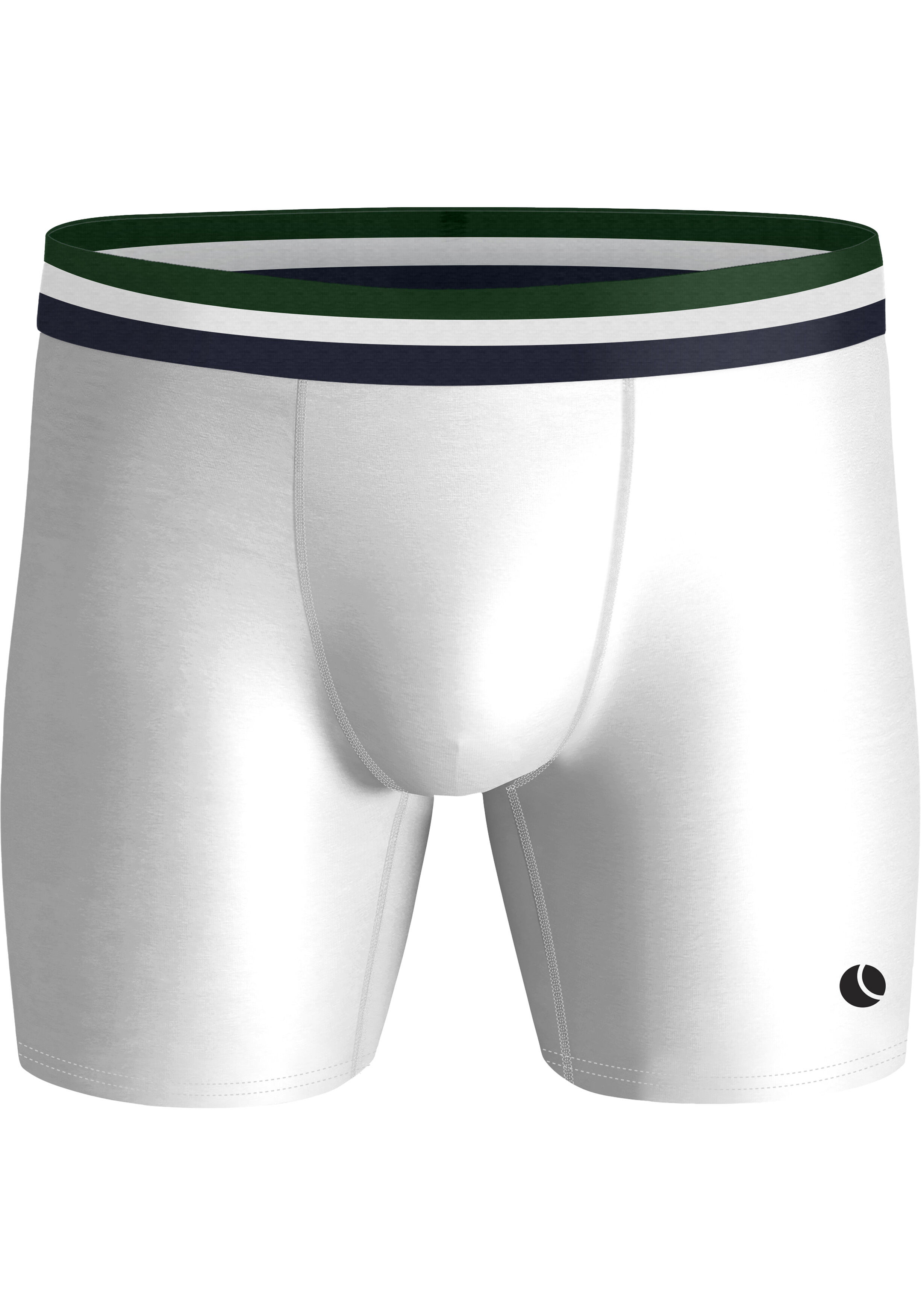 Bjorn Borg Sports Microfiber boxers, microfiber heren boxers lange pijpen (2-pack), wit, navy blauw