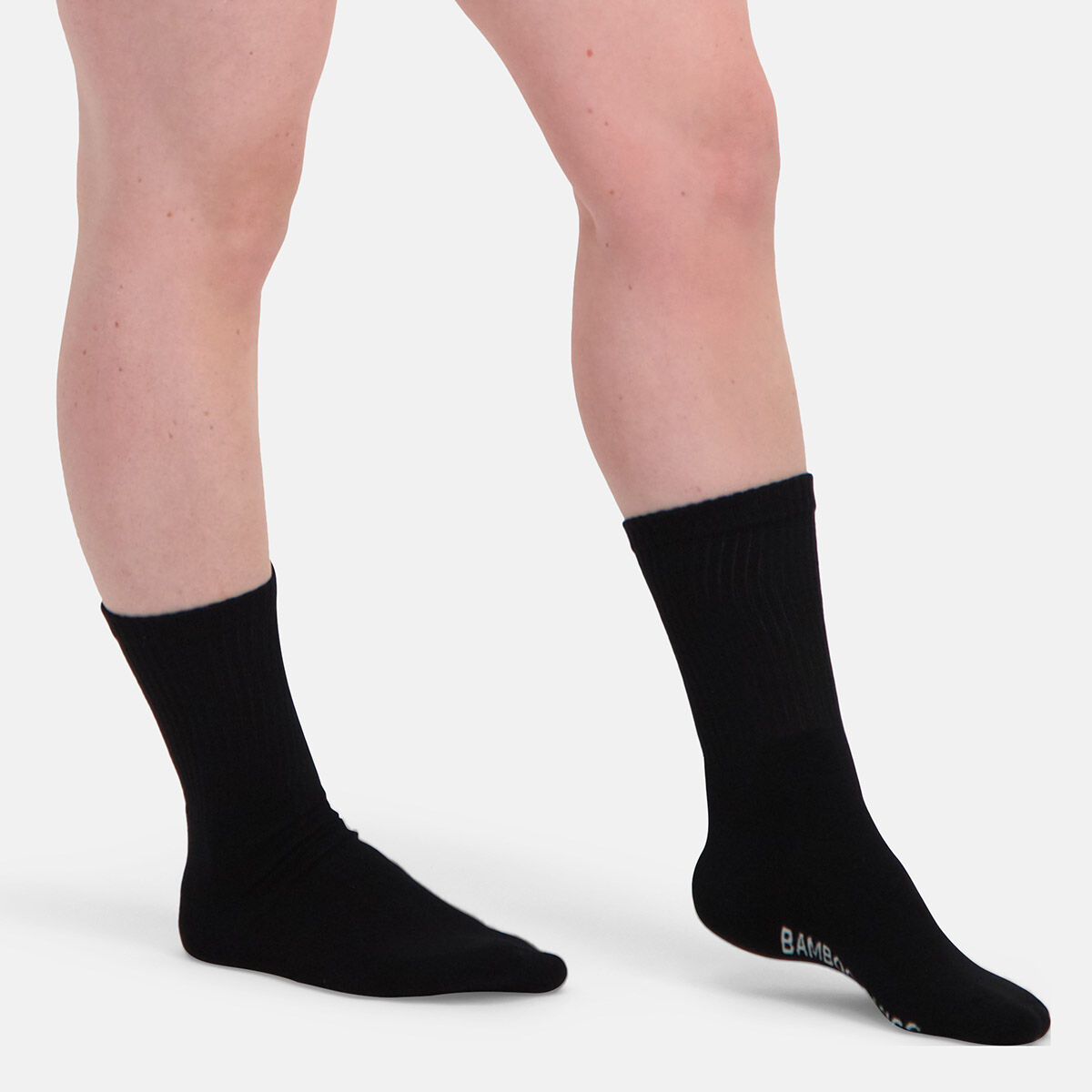 Bamboo Basics Senna outdoor socks (2-pack), unisex sokken met badstof binnenzool, zwart