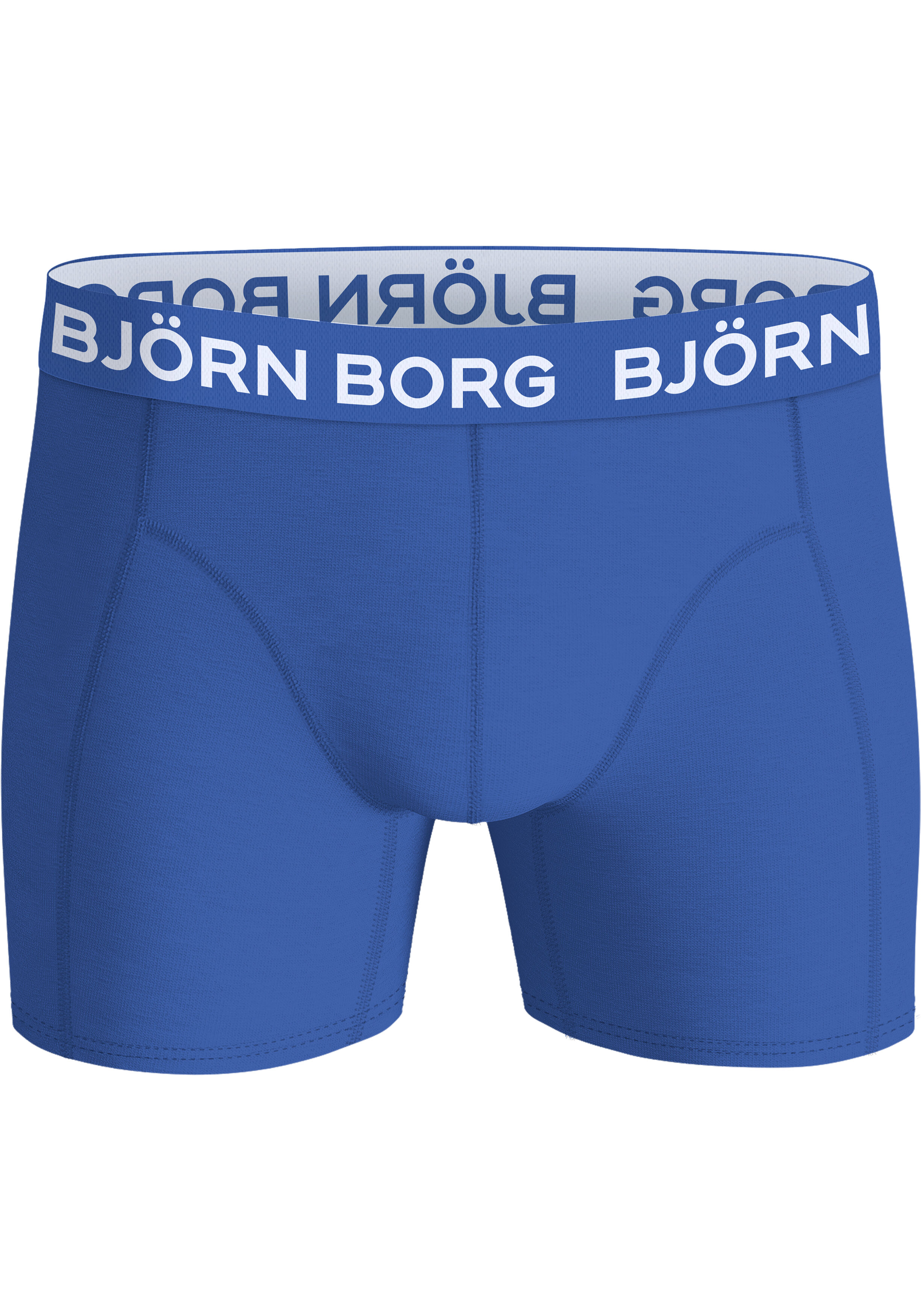 Bjorn Borg Cotton Stretch boxers, heren boxers normale lengte (3-pack), groen, print, blauw