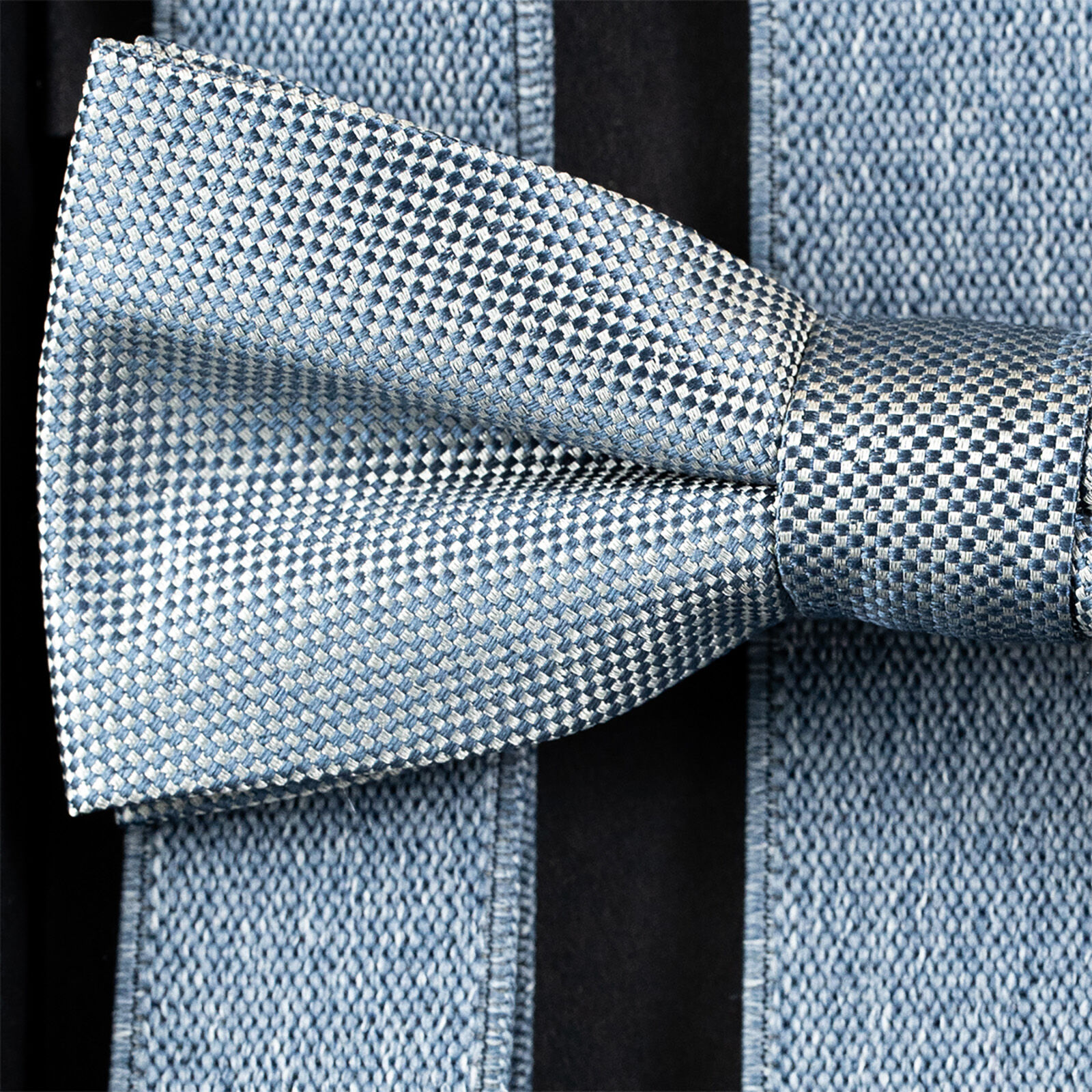 LINDENMANN heren bretels Y-vorm met strikje, blauw