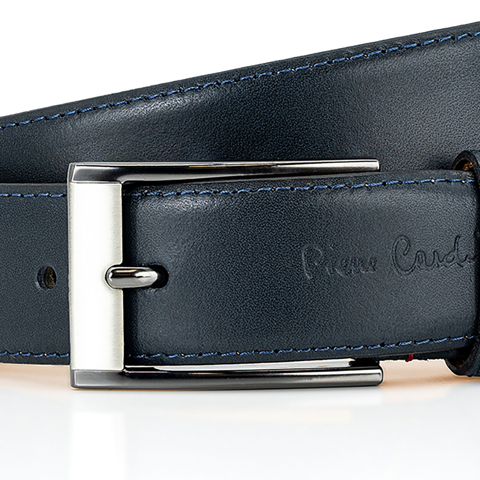 PIERRE CARDIN leren heren riem, marine