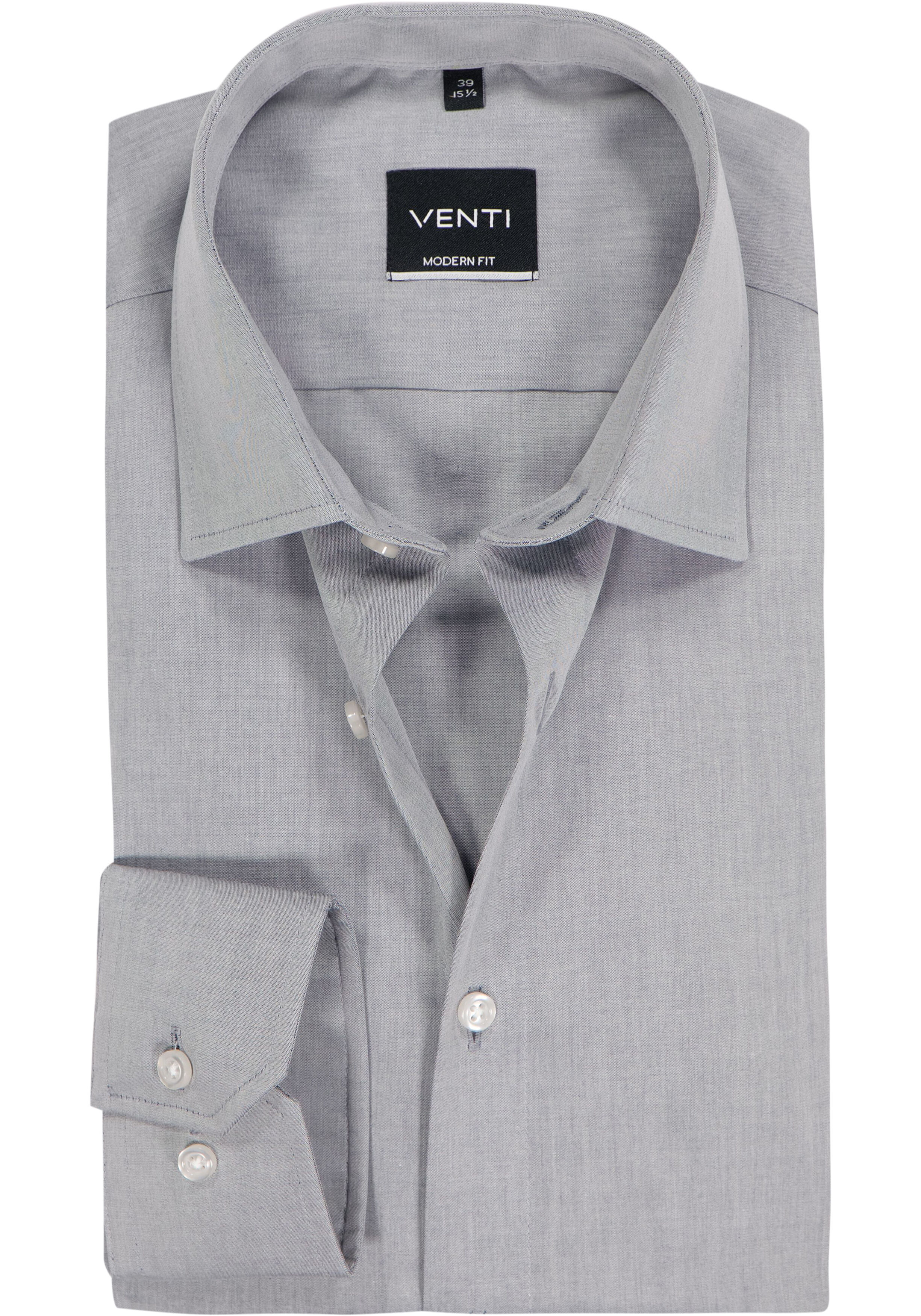 VENTI modern fit overhemd, grijs