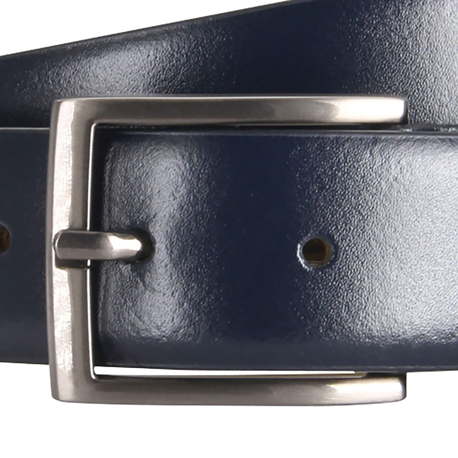 LINDENMANN leren heren riem, marine