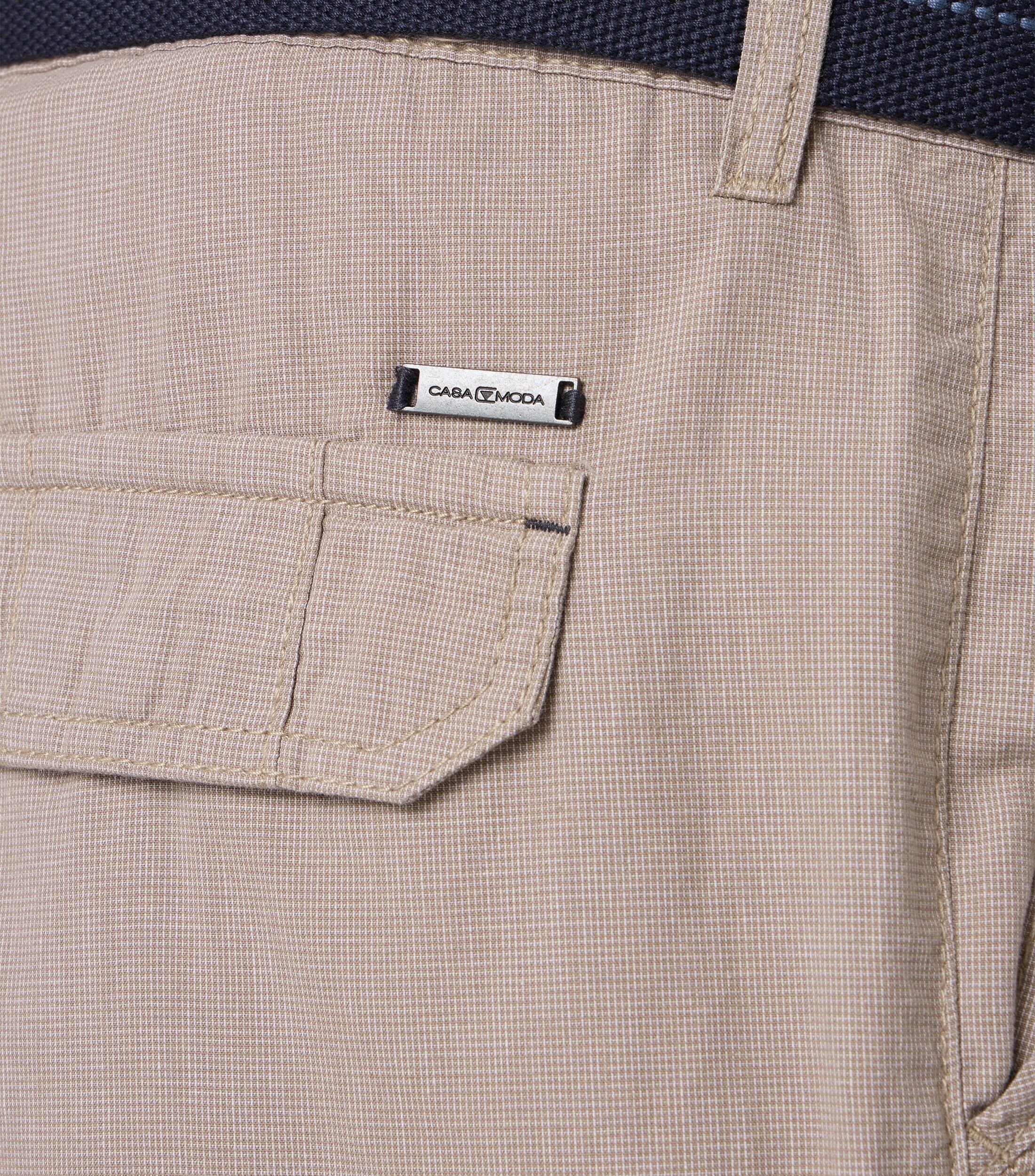 CASA MODA driekwart shorts BEN, heren cargo bermuda over de knie, beige