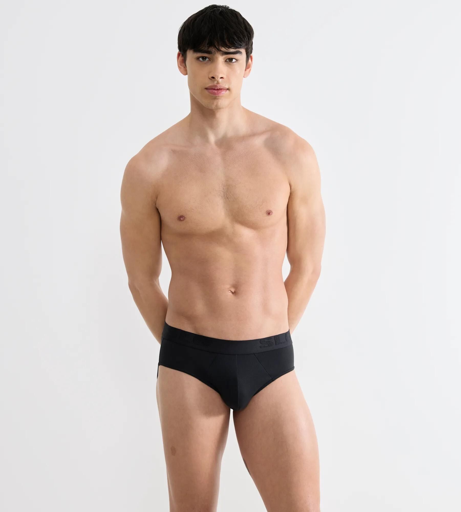 Sloggi Men SLG Base Soft Brief, heren slip (2-pack), zwart