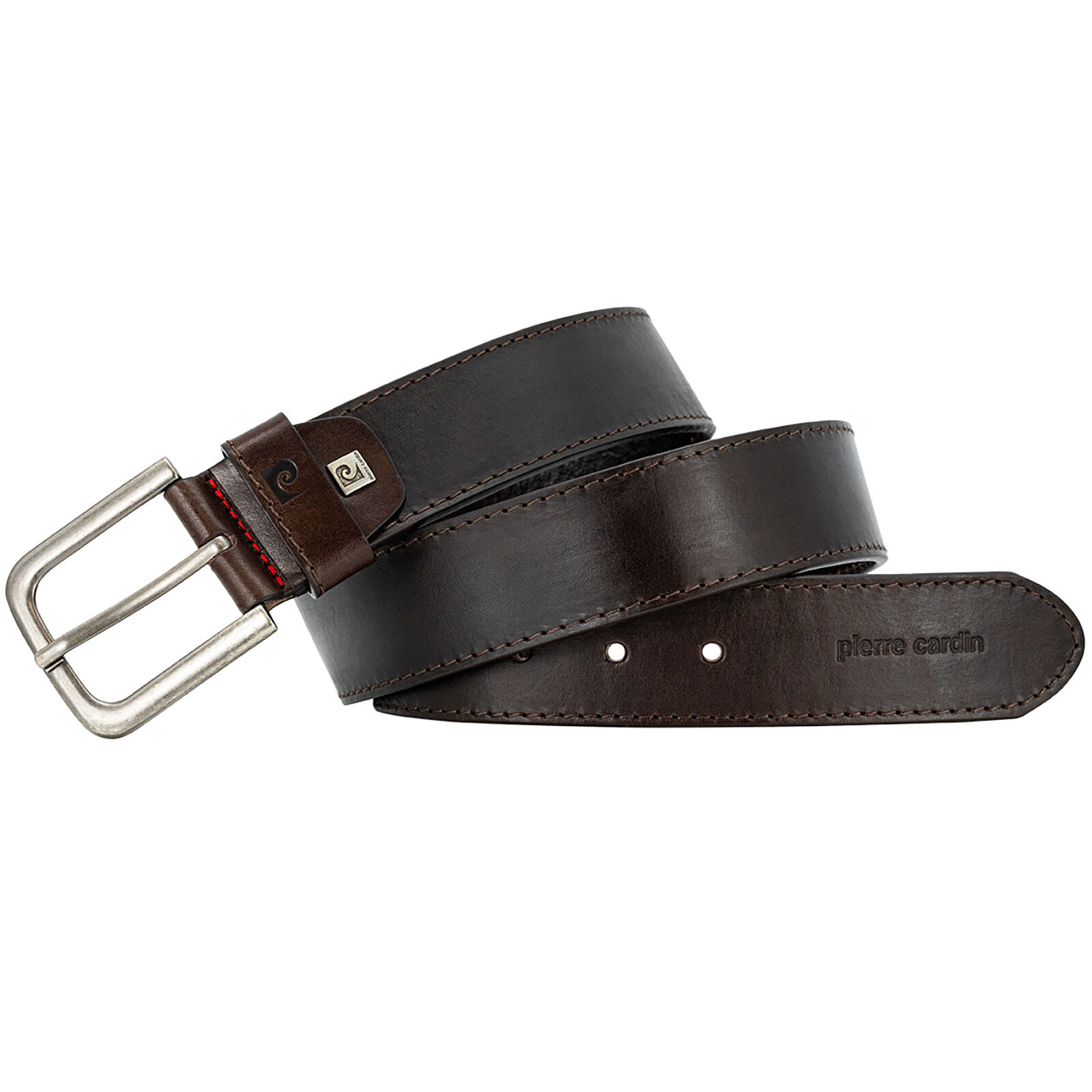 PIERRE CARDIN leren heren riem, bruin