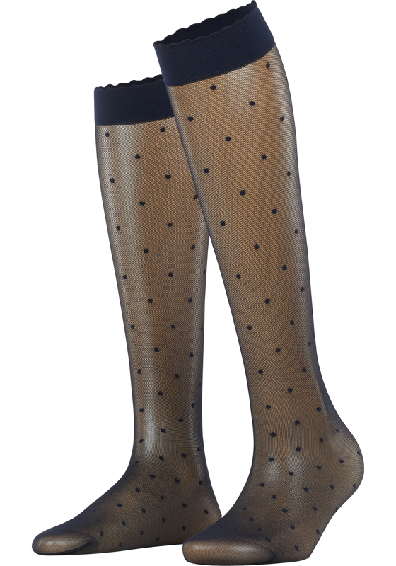 FALKE Dot 15 DEN dames kniekousen, marine blauw (marine) FALKE Dot 15 DEN dames kniekousen, marine blauw (marine)