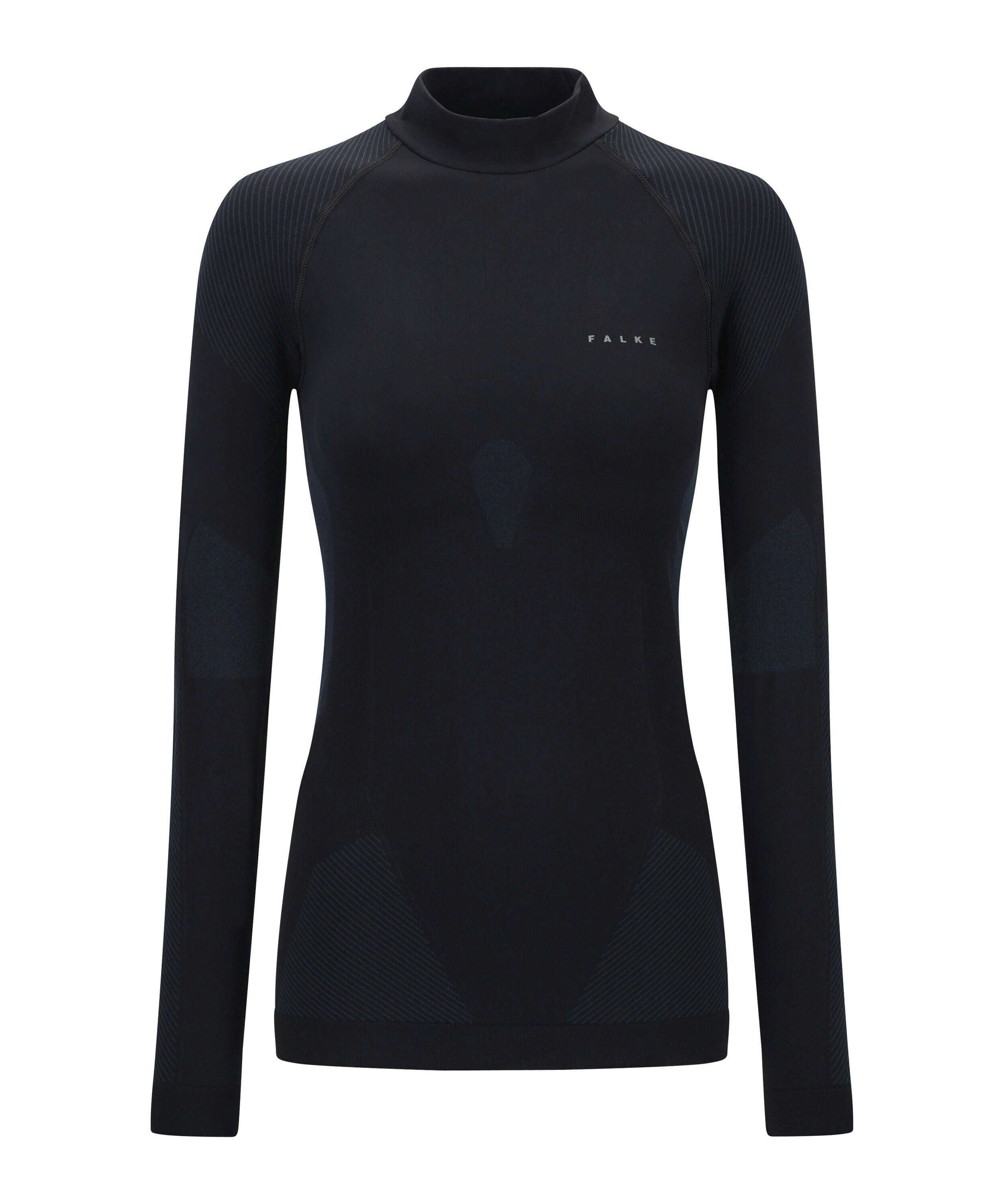FALKE dames shirt met lange mouw Warm, thermoshirt, zwart (black)