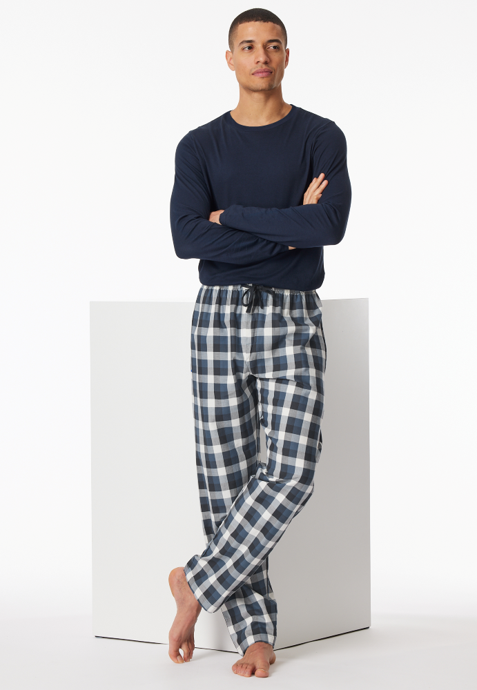 SCHIESSER Mix + Relax Pantalon, heren loungebroek, multicolour geruit