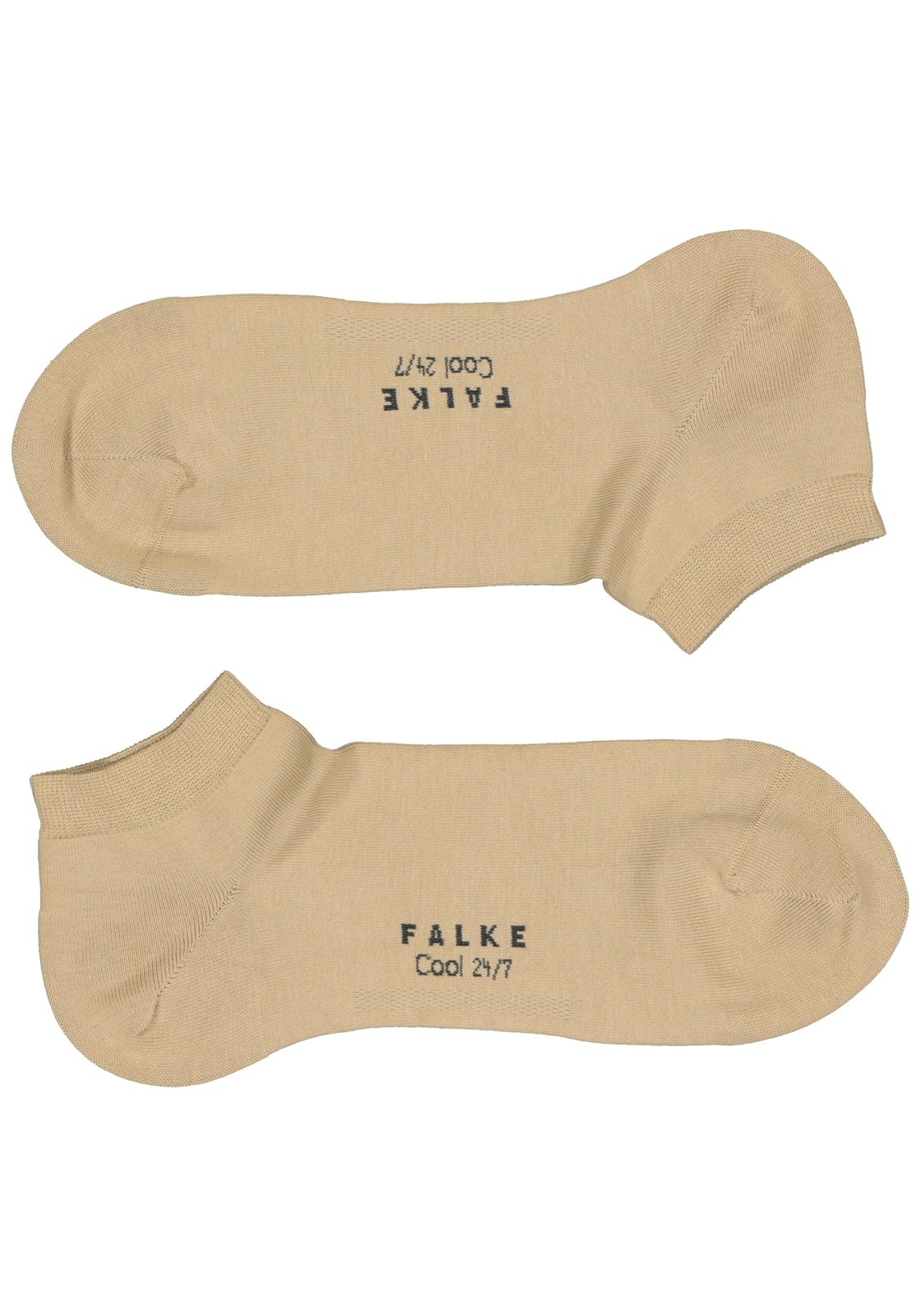 2-4043874033046_falke_cool_1p_HR FALKE Cool 24/7 heren enkelsokken, beige (sand)
