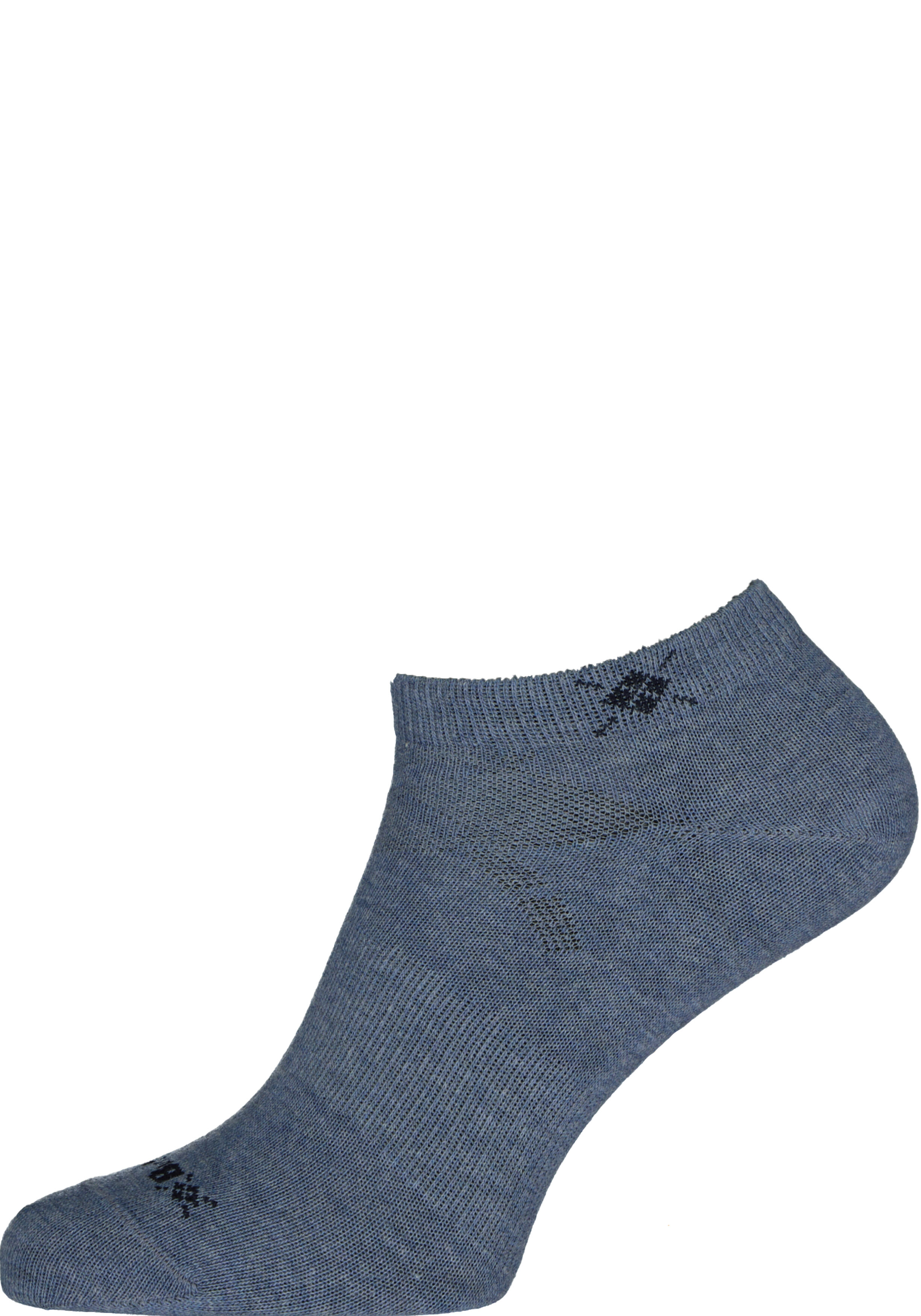 Burlington Everyday dames enkelsokken (2-pack), katoen, jeans blauw