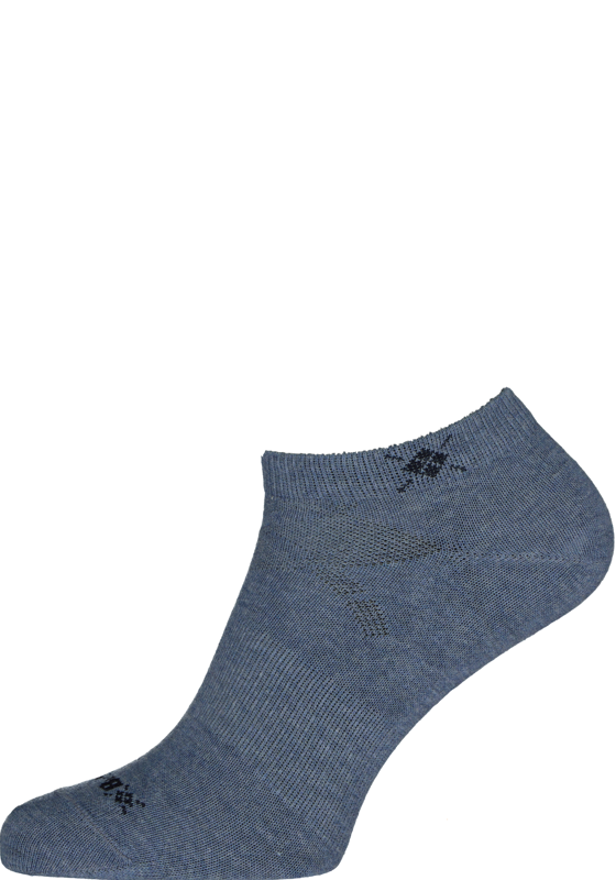 Burlington Everyday dames enkelsokken (2-pack), katoen, jeans blauw Burlington Everyday dames enkelsokken (2-pack), katoen, jeans blauw