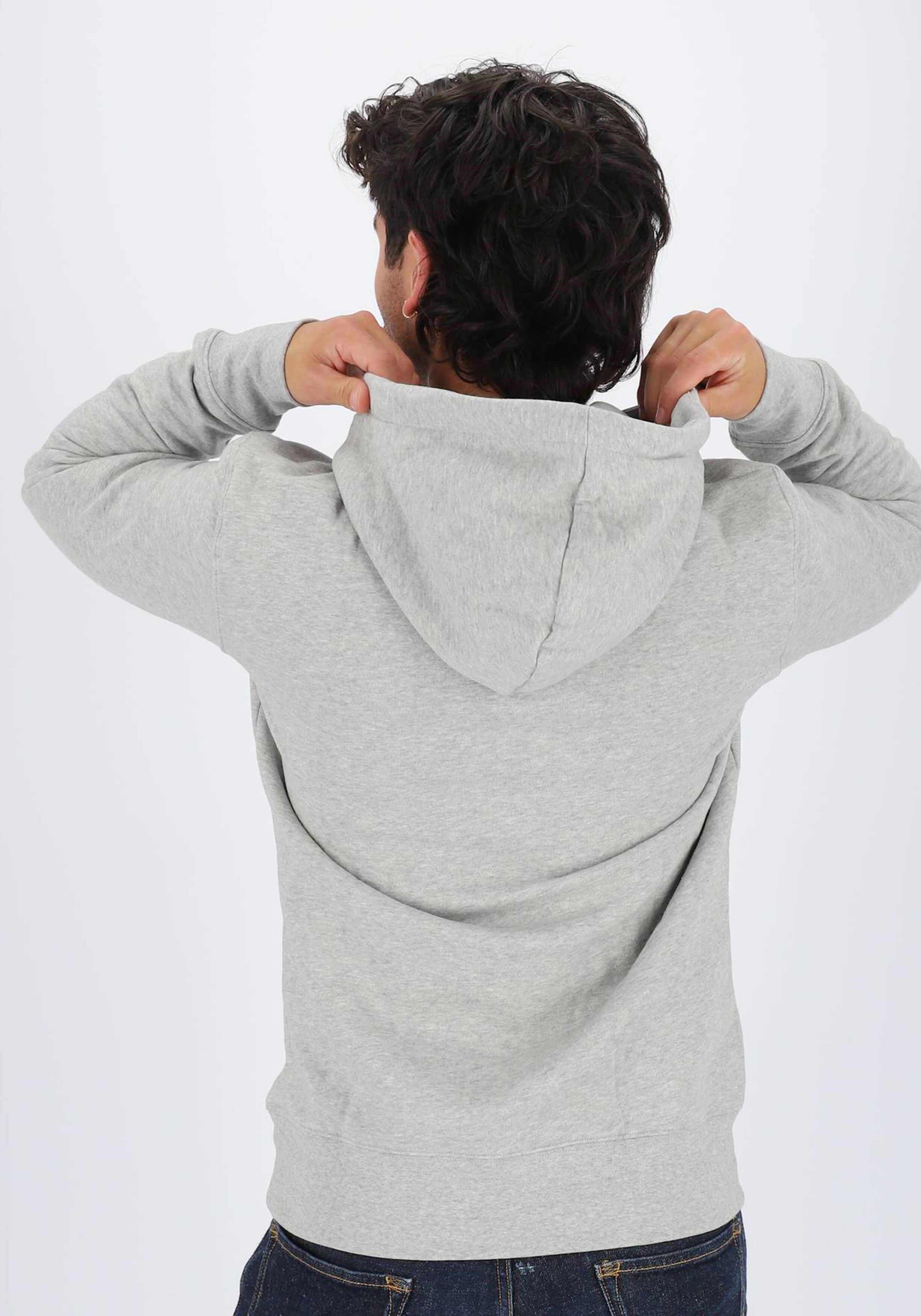 Bjorn Borg hoodie sweatshirt, heren trui met capuchon dik, lichtgrijs melange