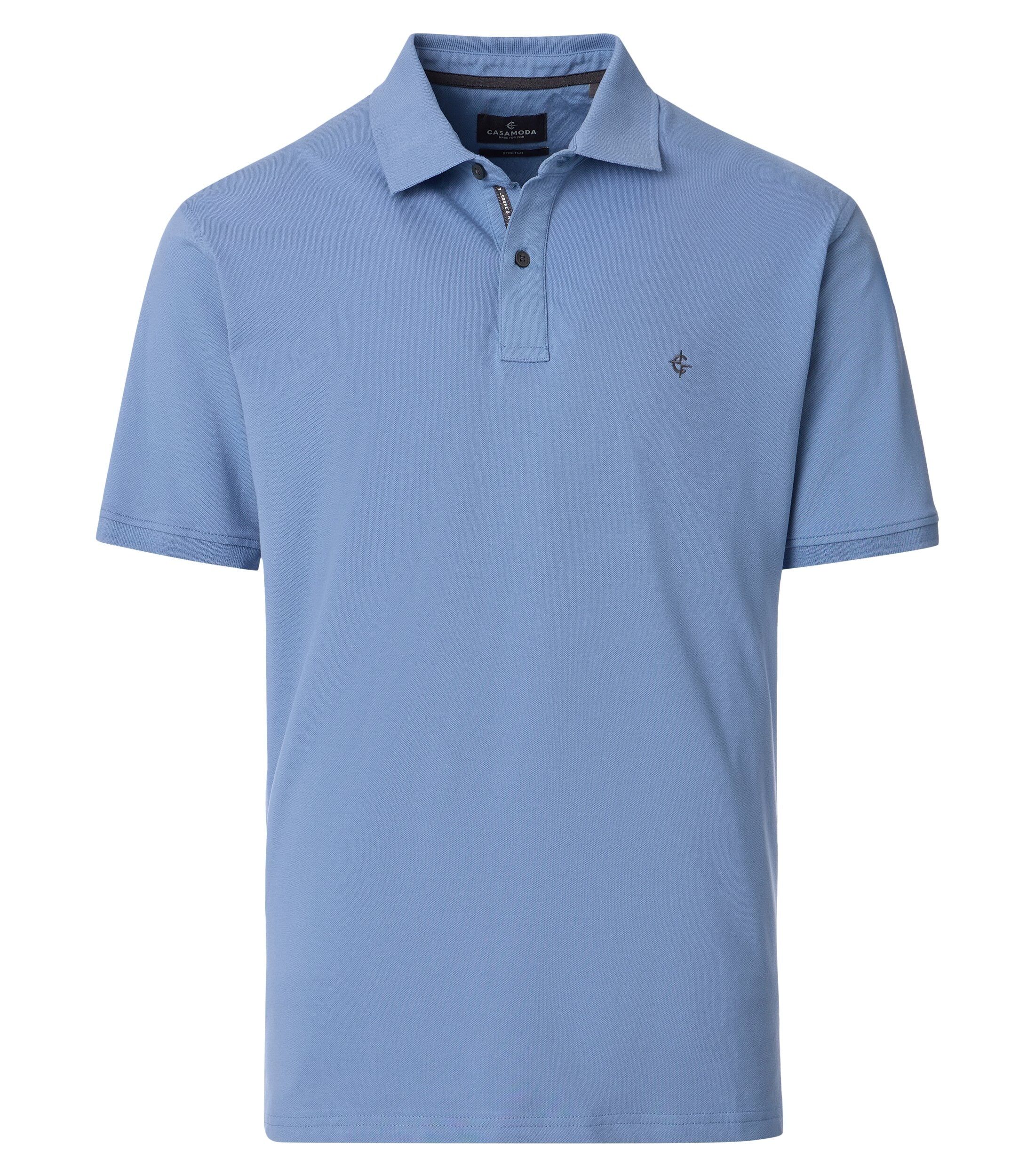 CASA MODA comfort fit heren polo, aqua