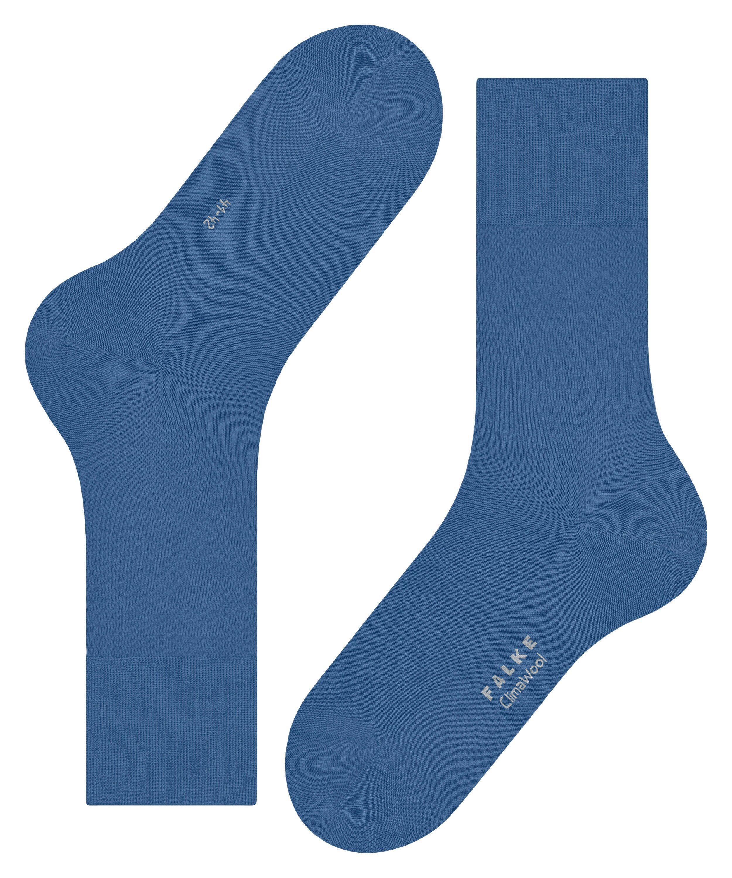 FALKE ClimaWool herensokken, middenblauw (deep water)