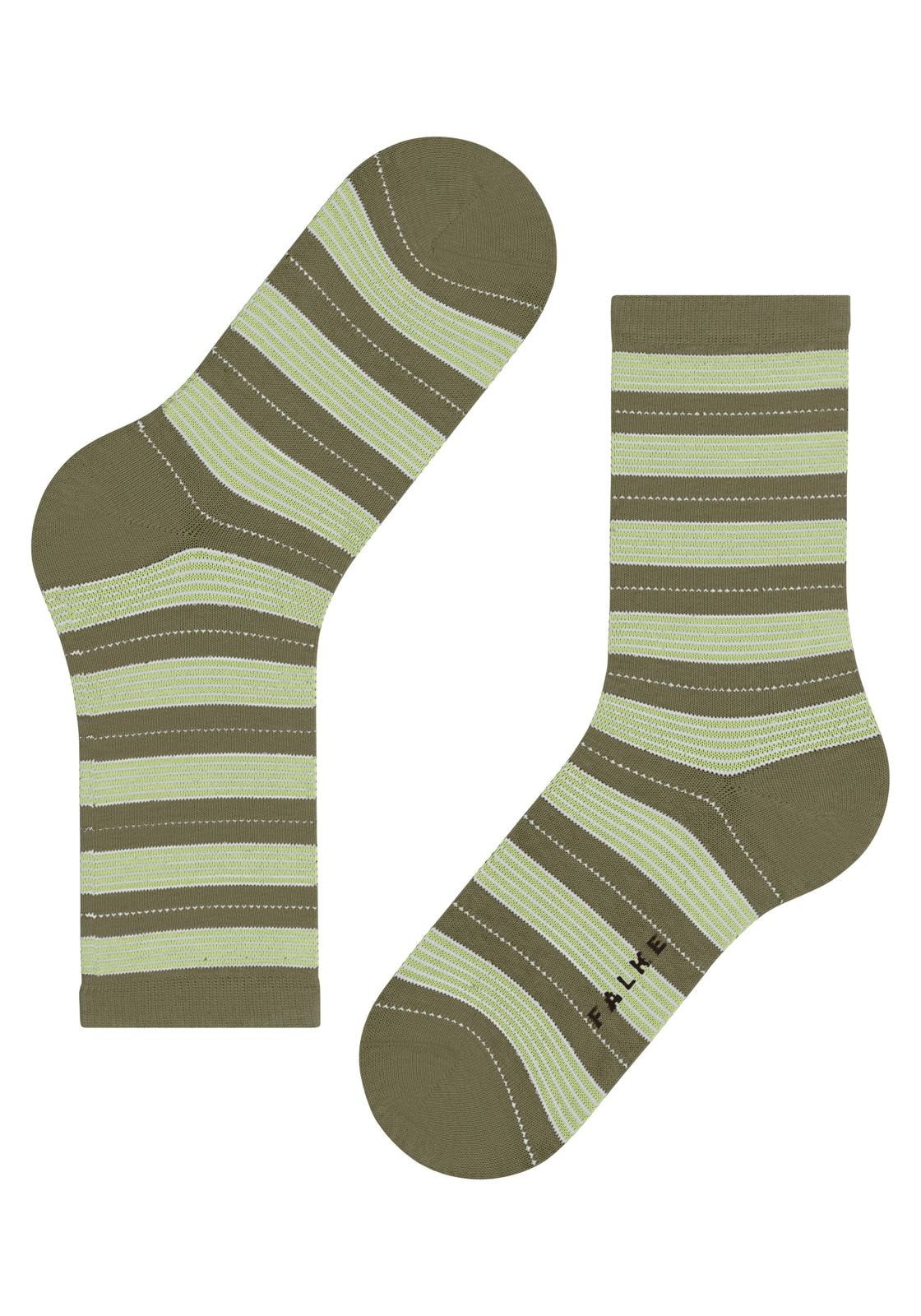 FALKE Stripe Uniform damessokken, olijfgroen (crocodile) FALKE Stripe Uniform damessokken, olijfgroen (crocodile)