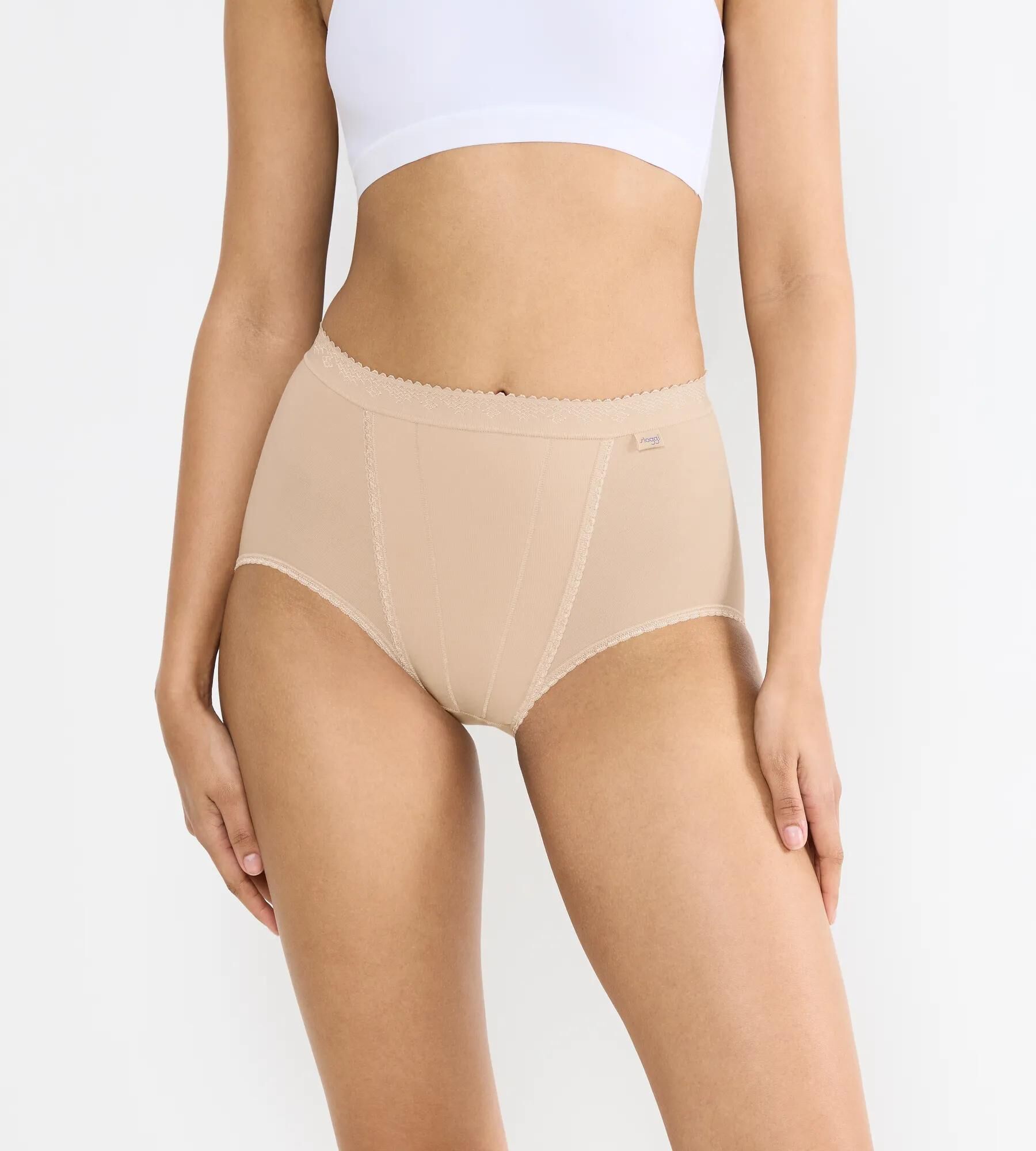 Sloggi Women Control Maxi (2-pack), dames slip, beige