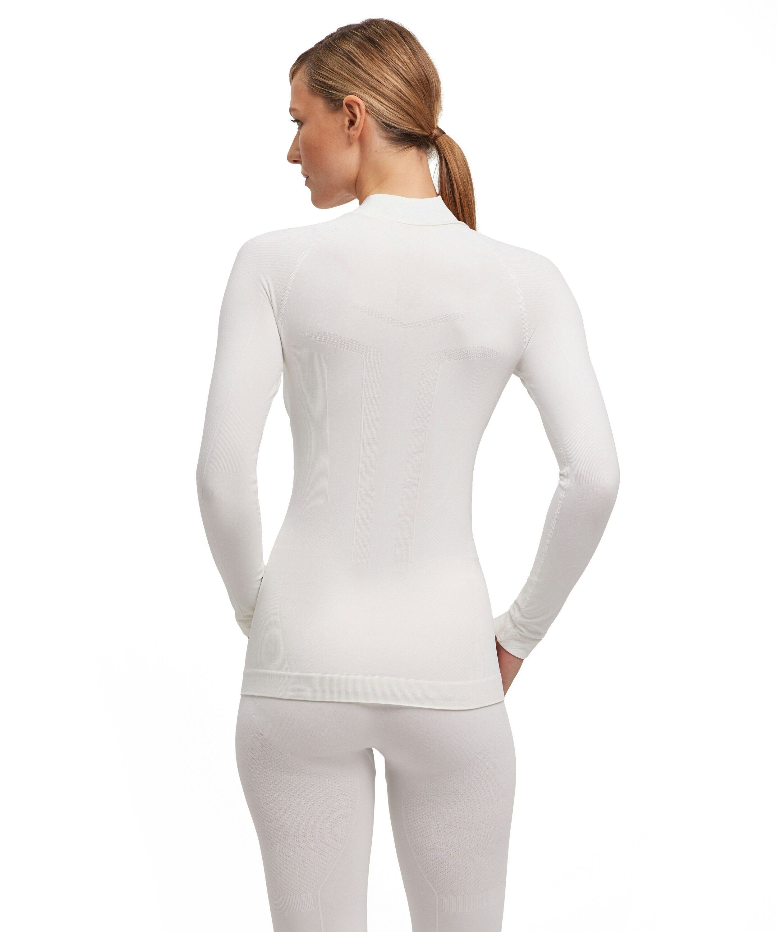 FALKE dames shirt met lange mouw Warm, thermoshirt, wit (white)