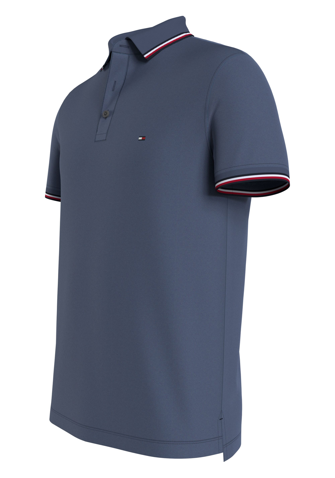 image_4_MW0MW30750C9T_D_C4101wid2000amphei2000ampop_usm1710 Tommy Hilfiger 1985 Rwb Tipped Slim Polo, heren poloshirt, jeansblauw