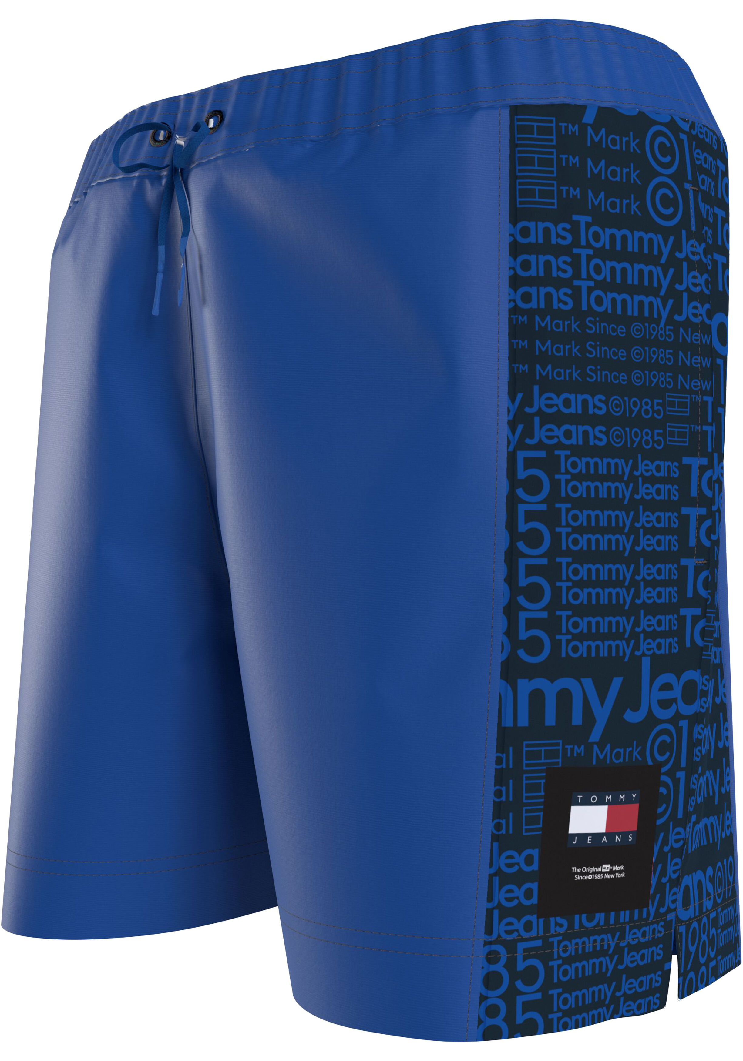 Tommy Hilfiger Medium Drawstring swimshort, heren zwembroek, zwart dessin