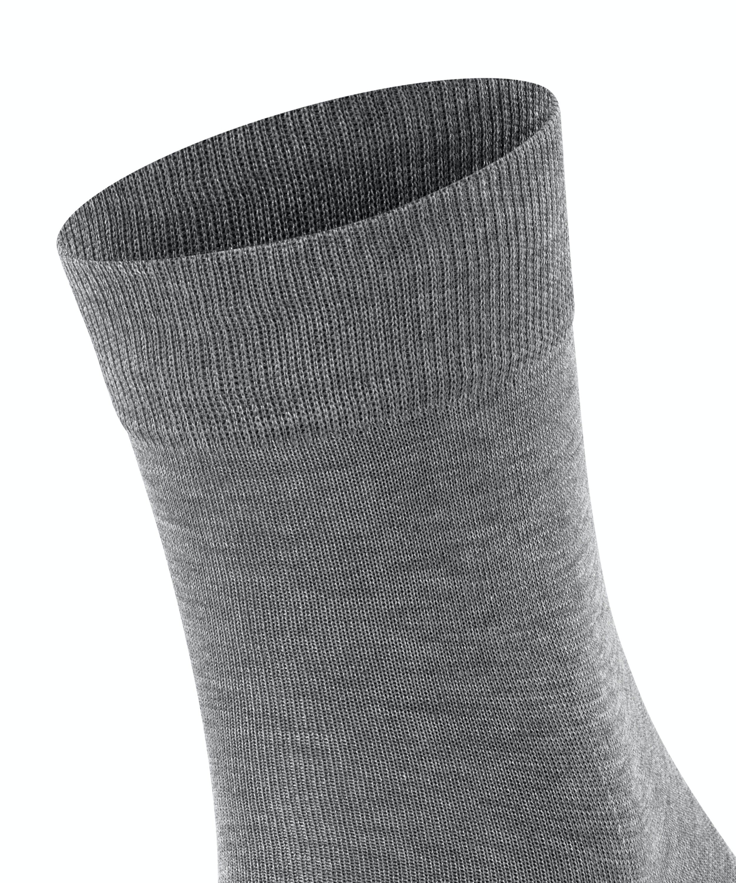 FALKE Tiago herensokken kort, grijs melange (steel mel.)