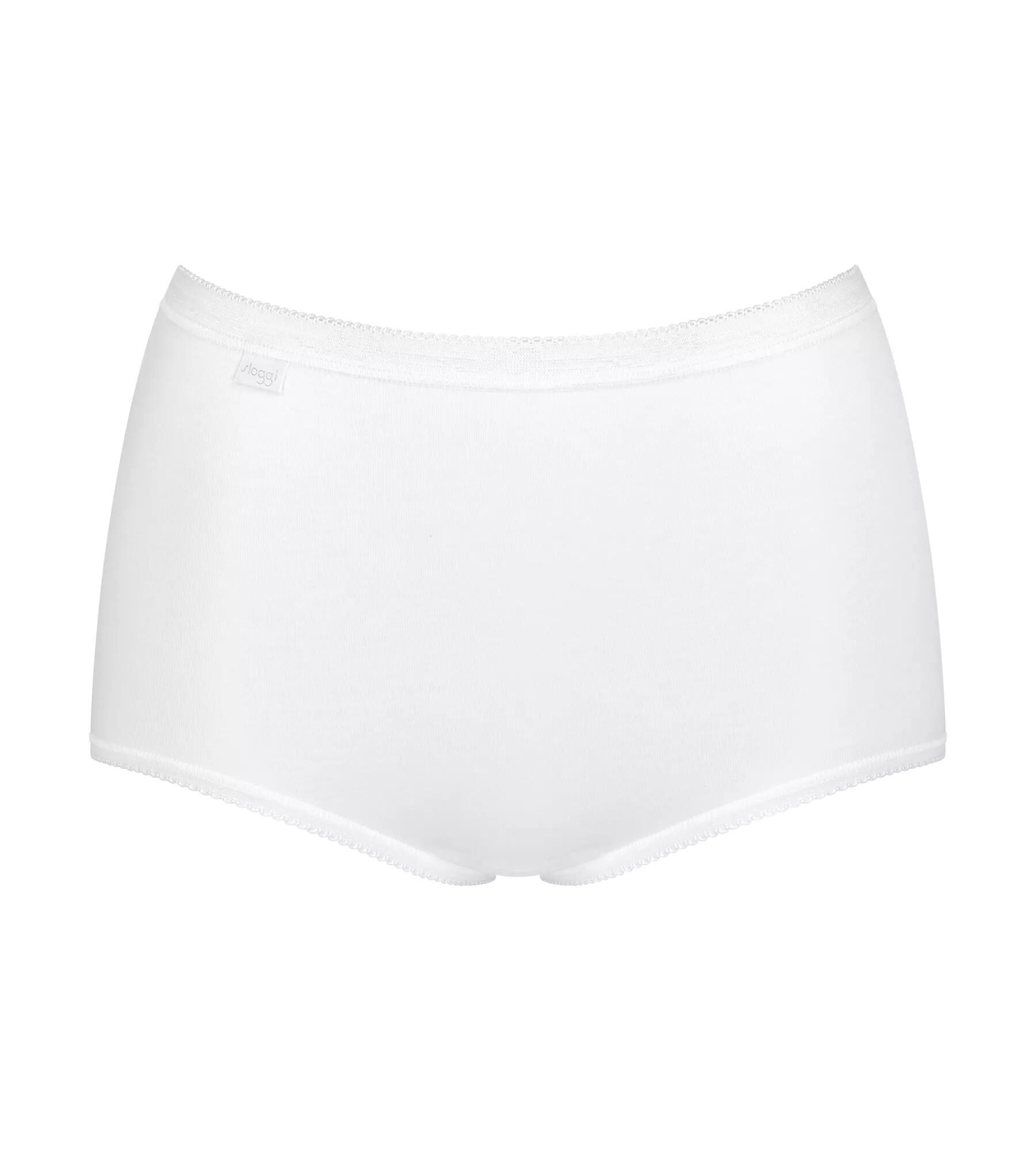 Sloggi Women Basic+ Maxi (4-pack), dames slip, zwart, grijs, wit, lila