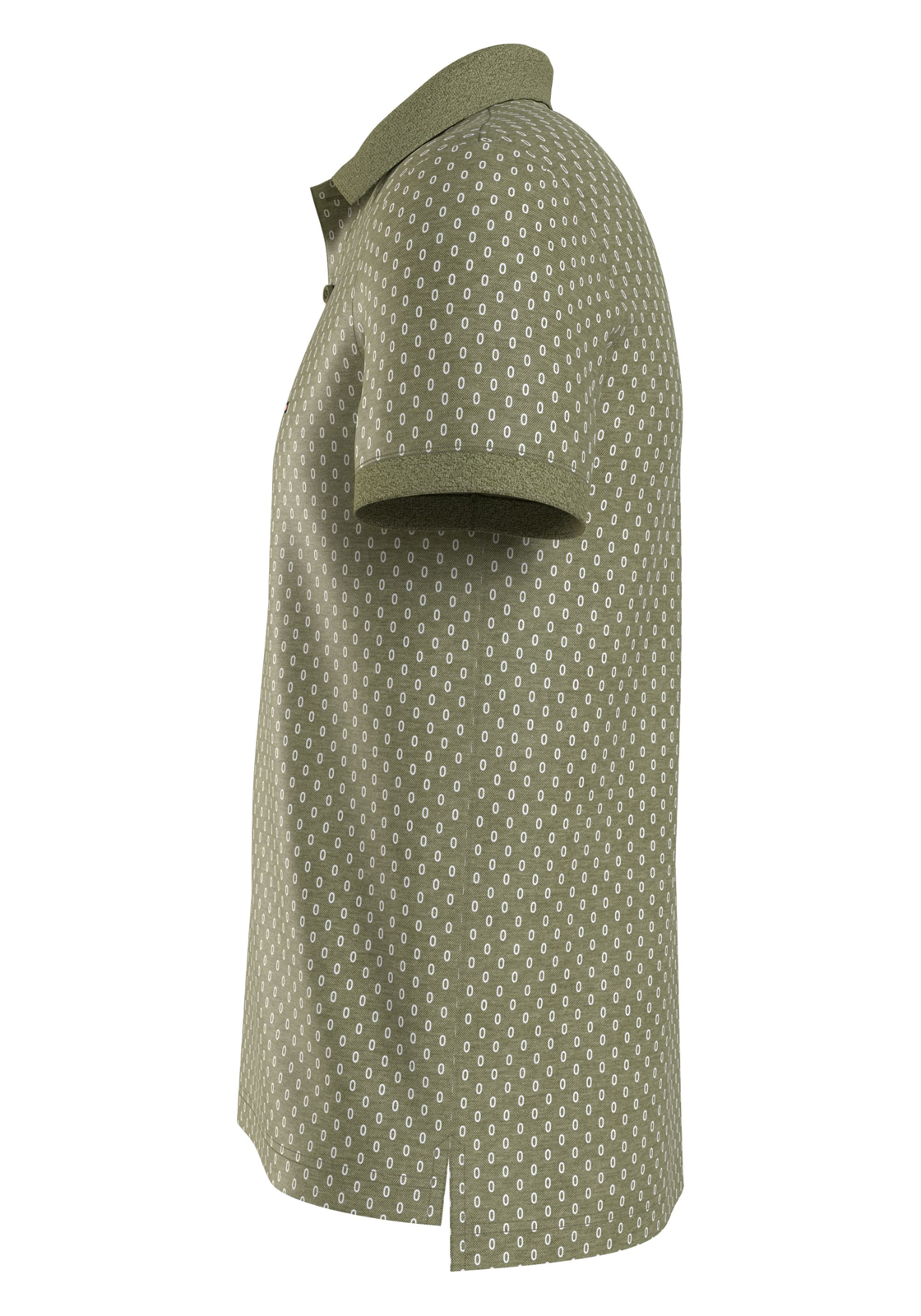 image_5_MW0MW34781L9F_D2_C4101wid2000amphei2000ampop_usm1710 Tommy Hilfiger Micro Print Slim Polo, heren poloshirt, licht olijfgroen