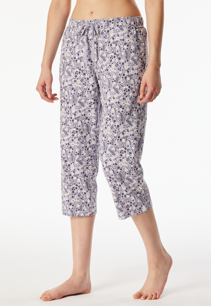 SCHIESSER dames Mix+Relax Pantalon 3/4, dames capri pyjama- of loungebroek, multicolour dessin