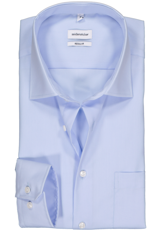 Seidensticker regular fit overhemd, lichtblauw Seidensticker regular fit overhemd, lichtblauw