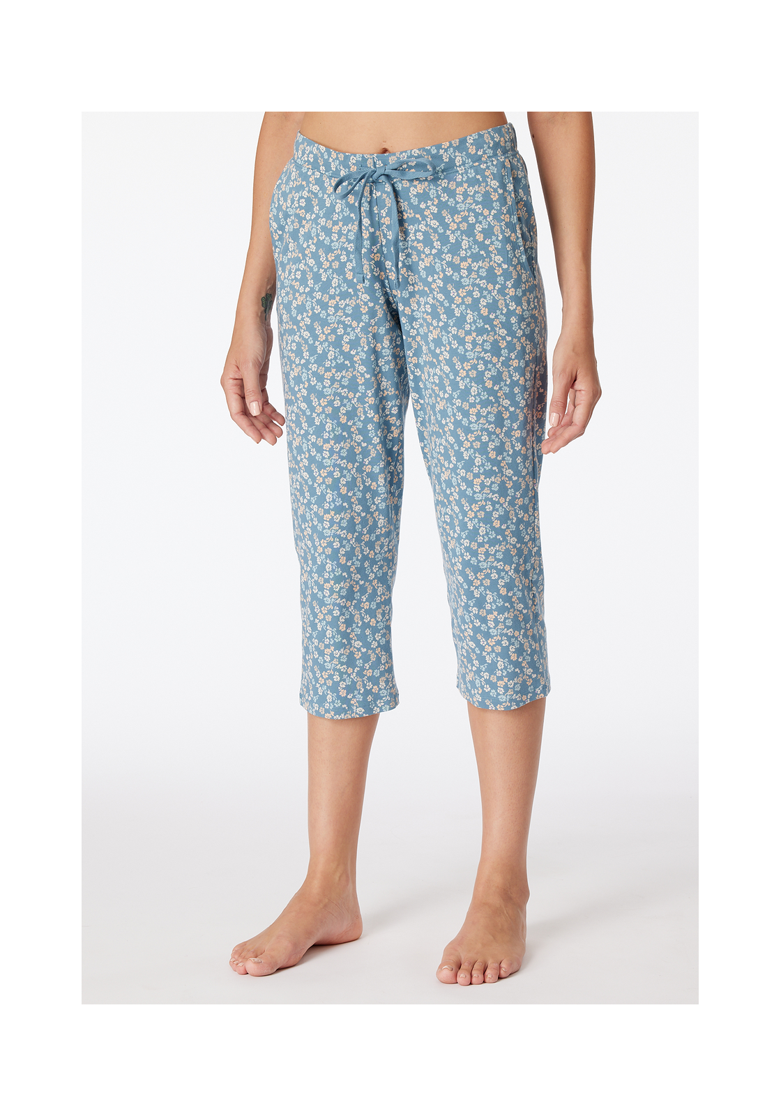 image_3_179270-808_3_1280x1280 SCHIESSER Mix+Relax nachtkleding dames, dames 3/4-broek bloemen blauw-grijs