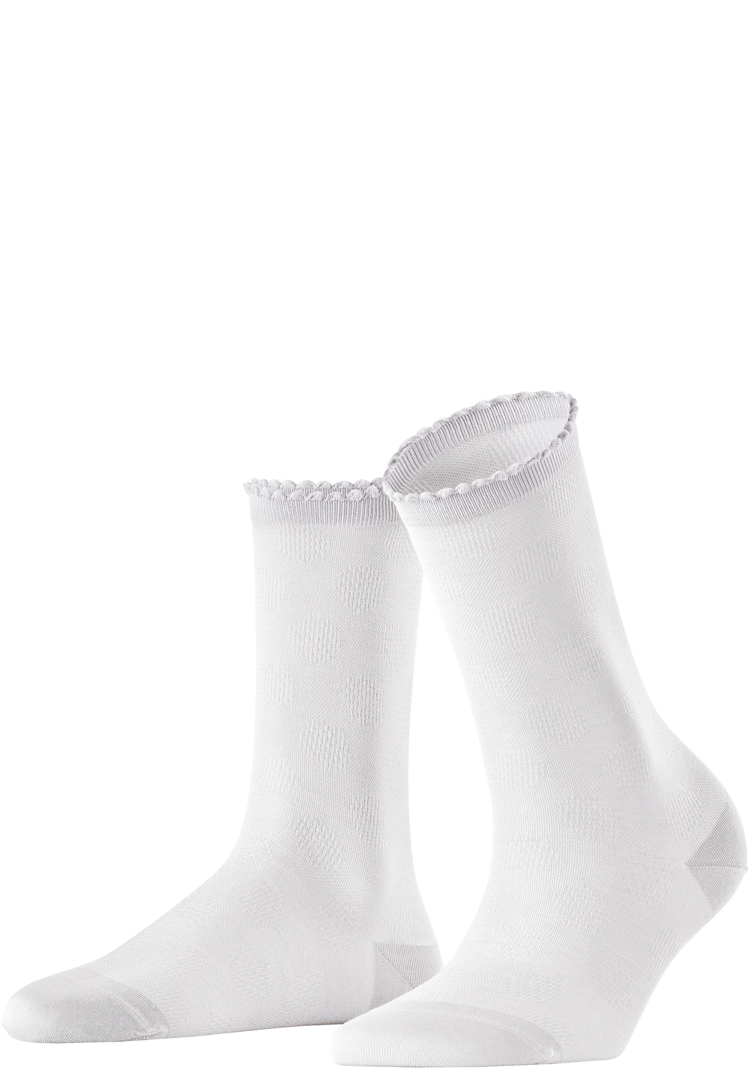 FALKE Bold Dot damessokken, wit (white)