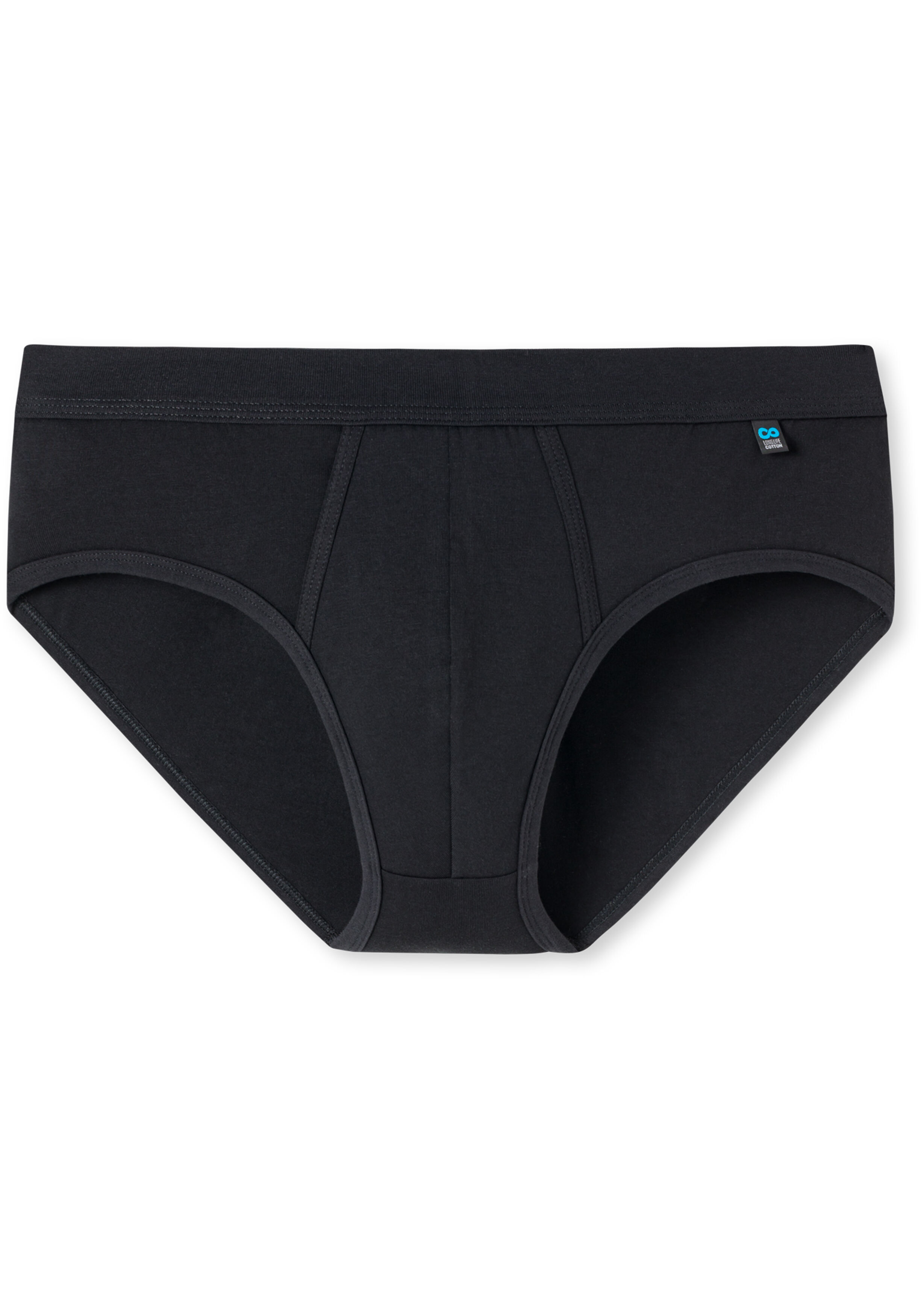 SCHIESSER Long Life Cotton midi-slip (1-pack), met gulp, zwart