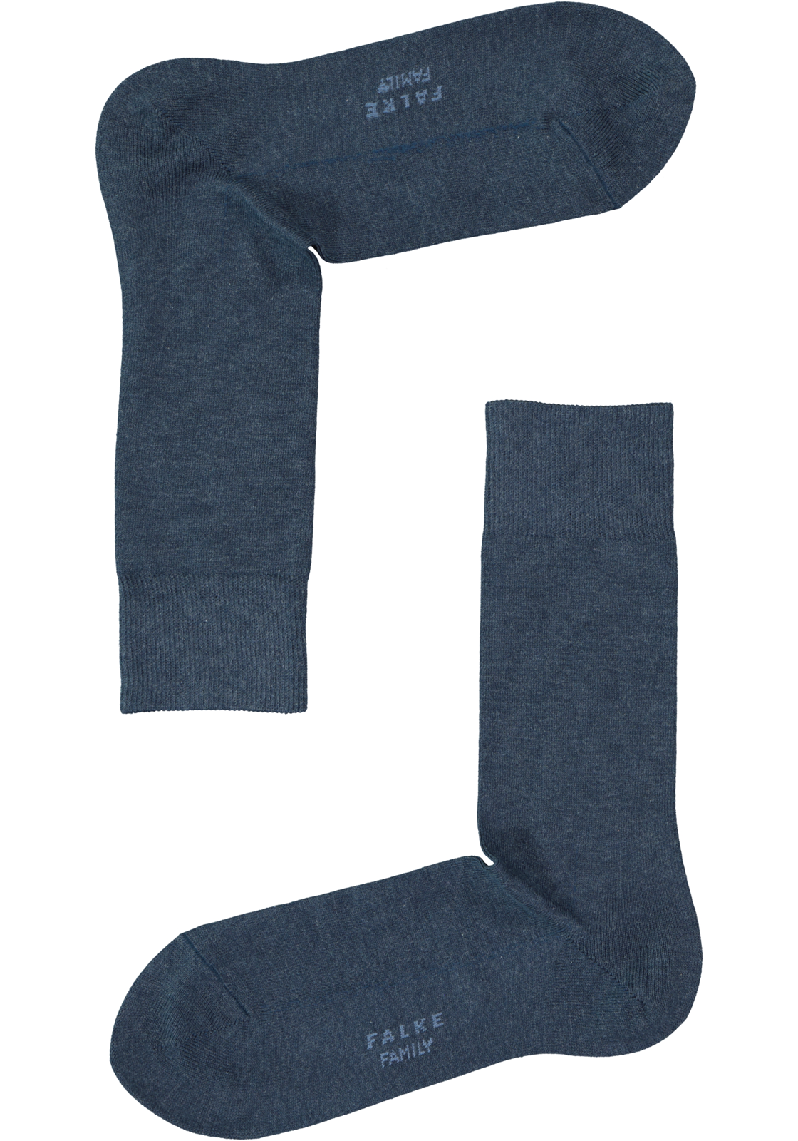 2-4031309170428_falke_sok_HR FALKE Family herensokken, marine blauw melange (navy melange)