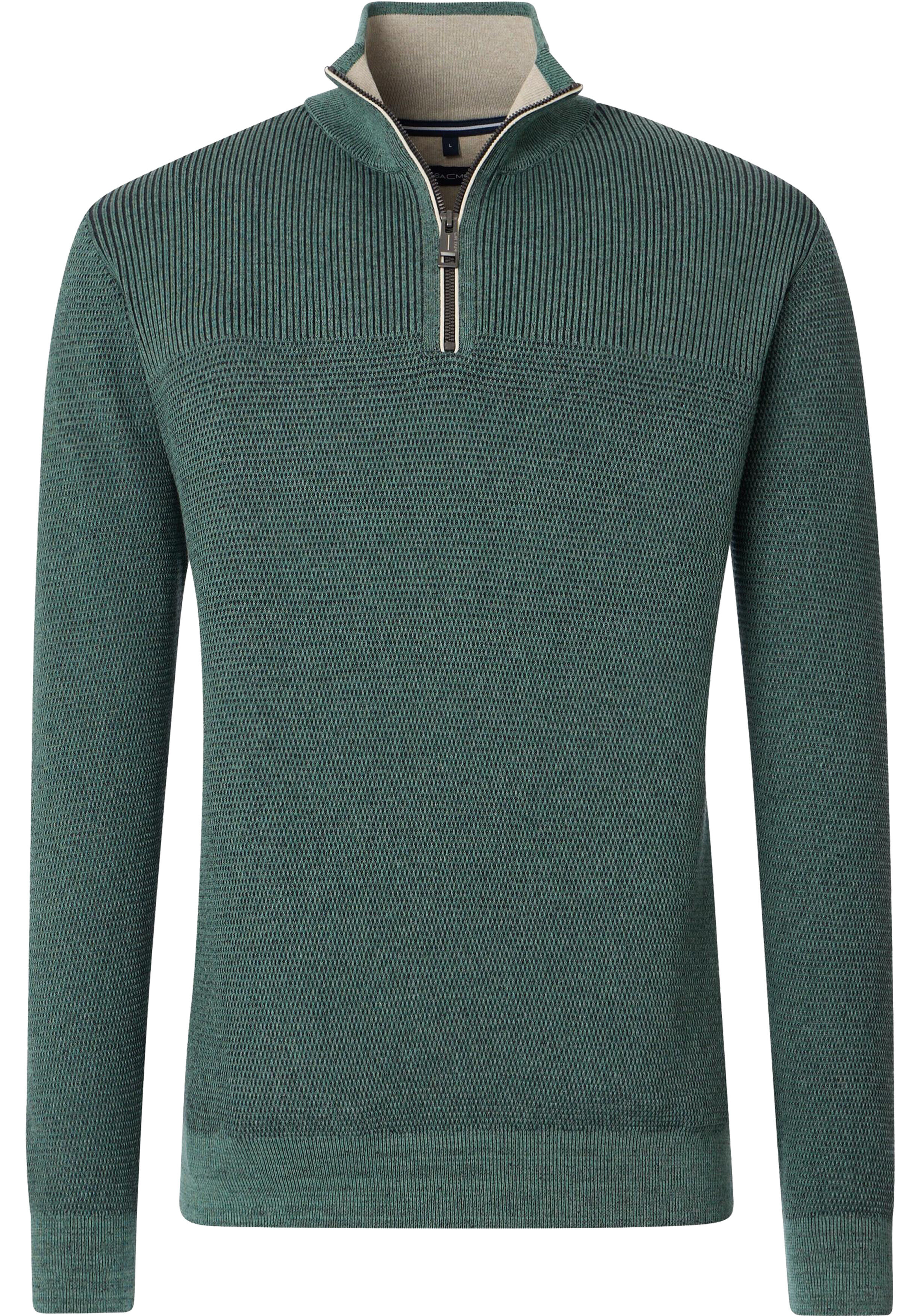 CASA MODA comfort fit schipperstrui, groen