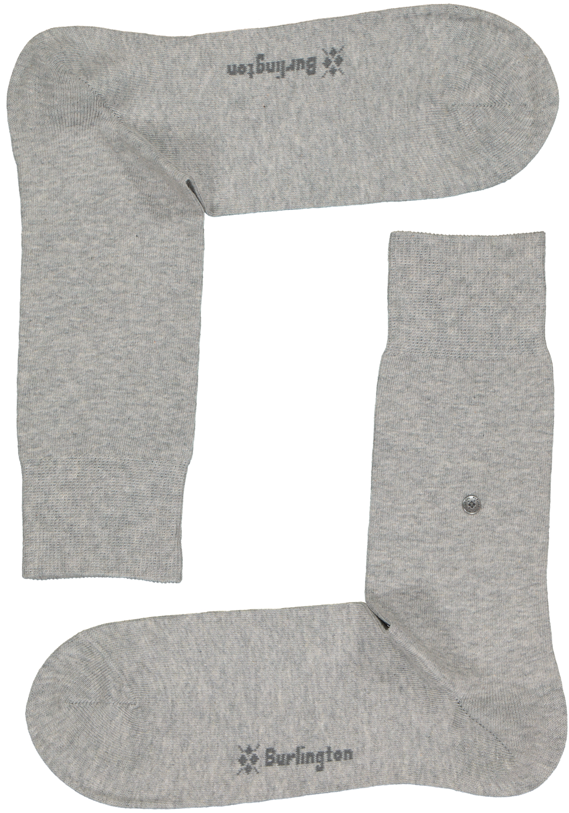 2-4049508181459_burlington_everyday_2p_HR Burlington Everyday herensokken (2-pack), katoen, licht grijs