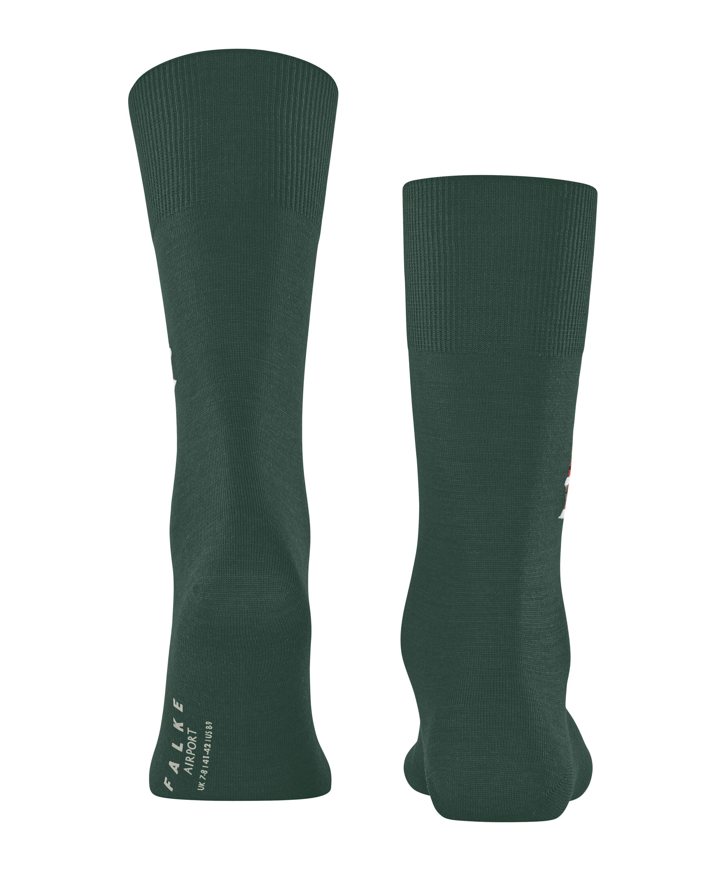 FALKE Airport Santa herensokken, groen (hunter green)