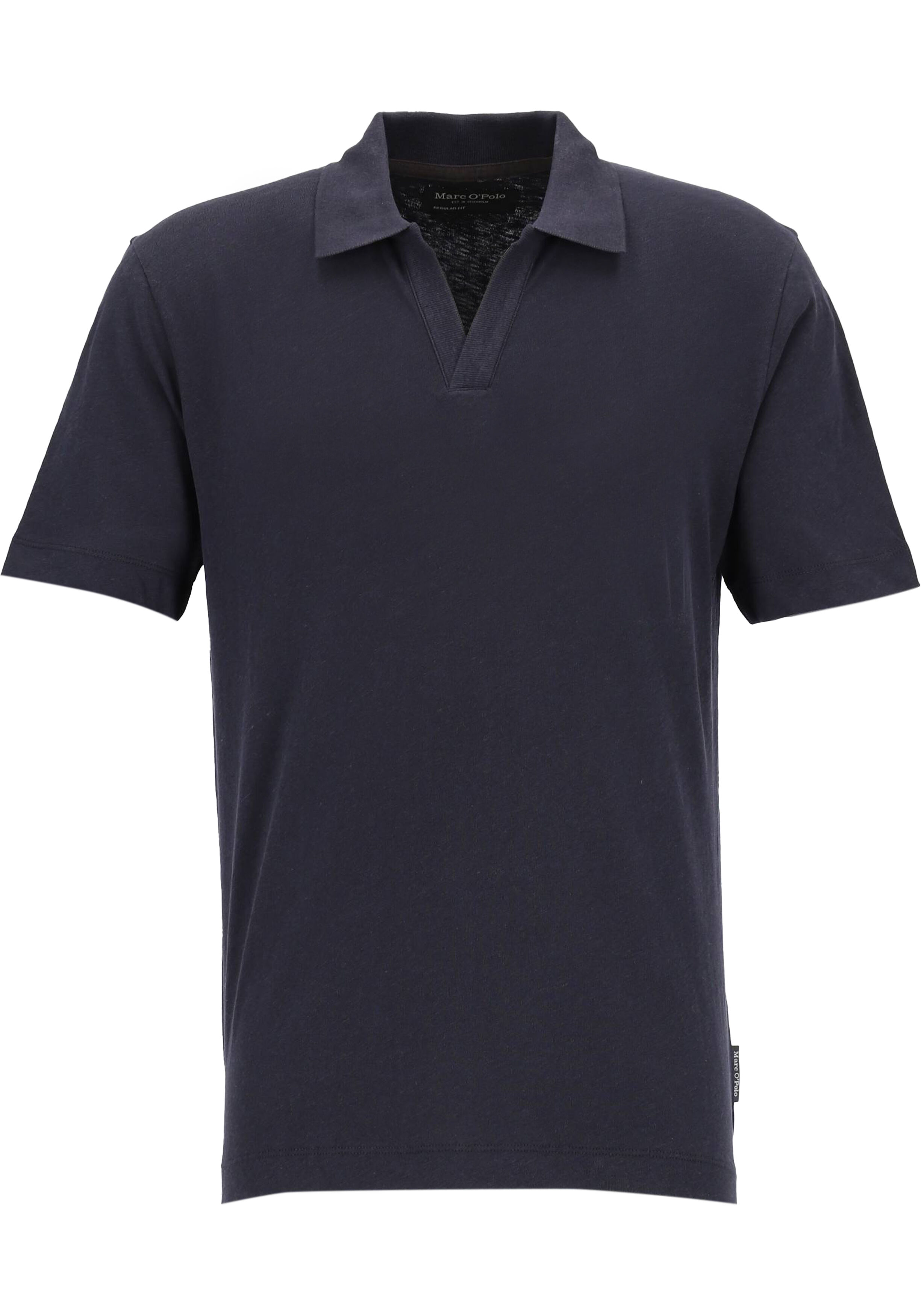 Marc O'Polo regular fit polo, heren poloshirt korte mouw, donkerblauw