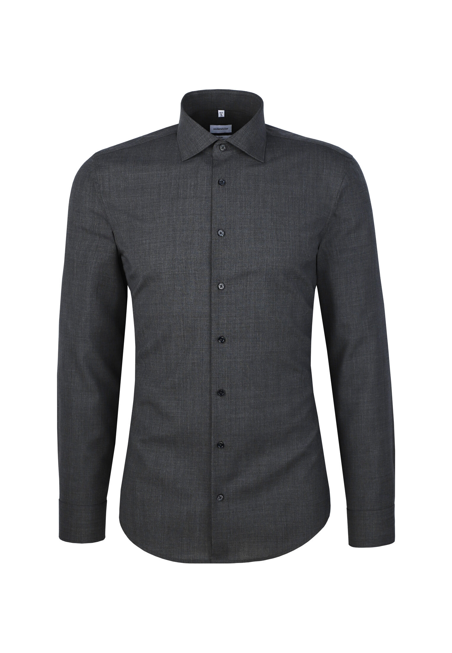 Seidensticker x-slim fit overhemd, popeline, grijs