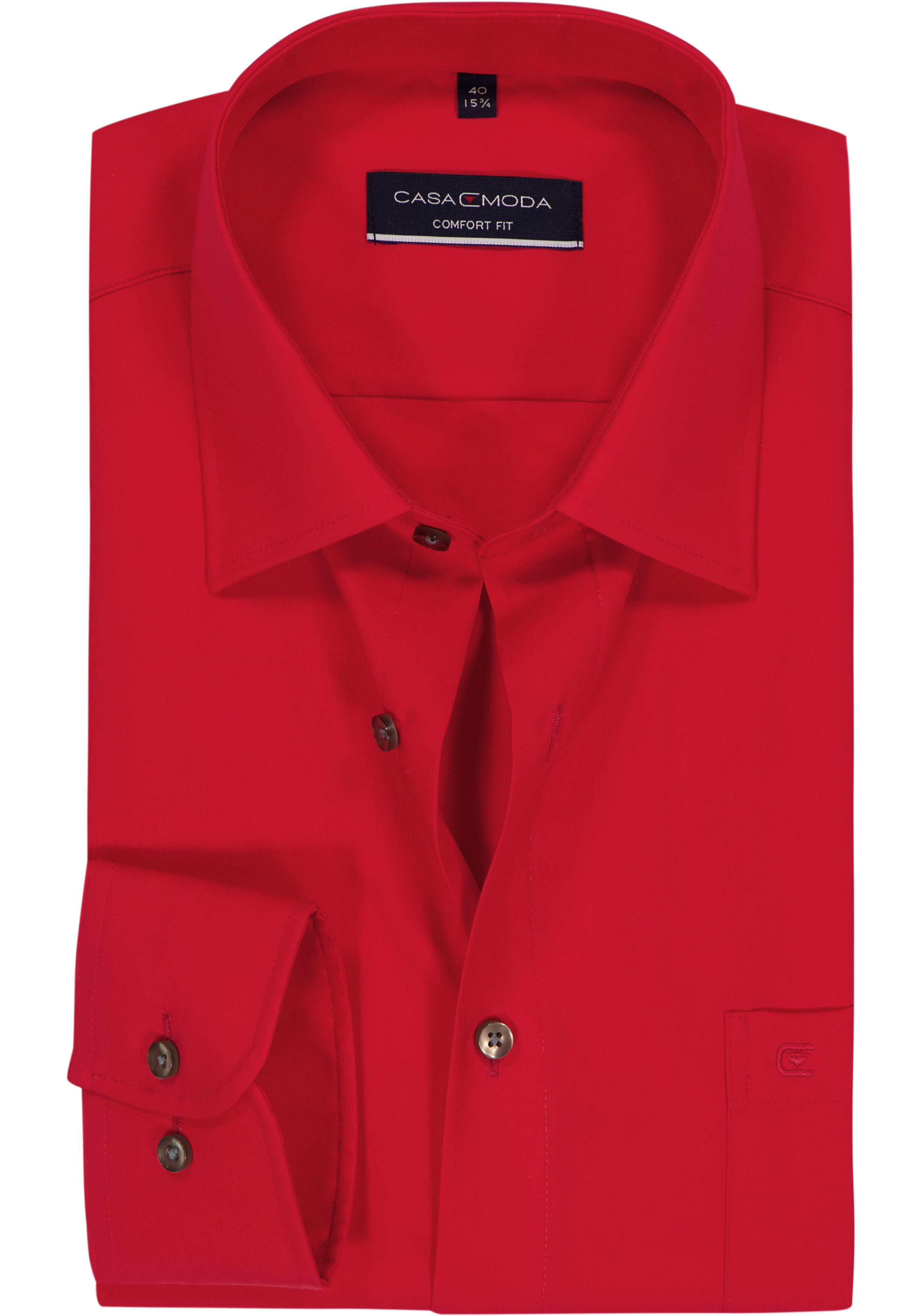 CASA MODA comfort fit overhemd, rood