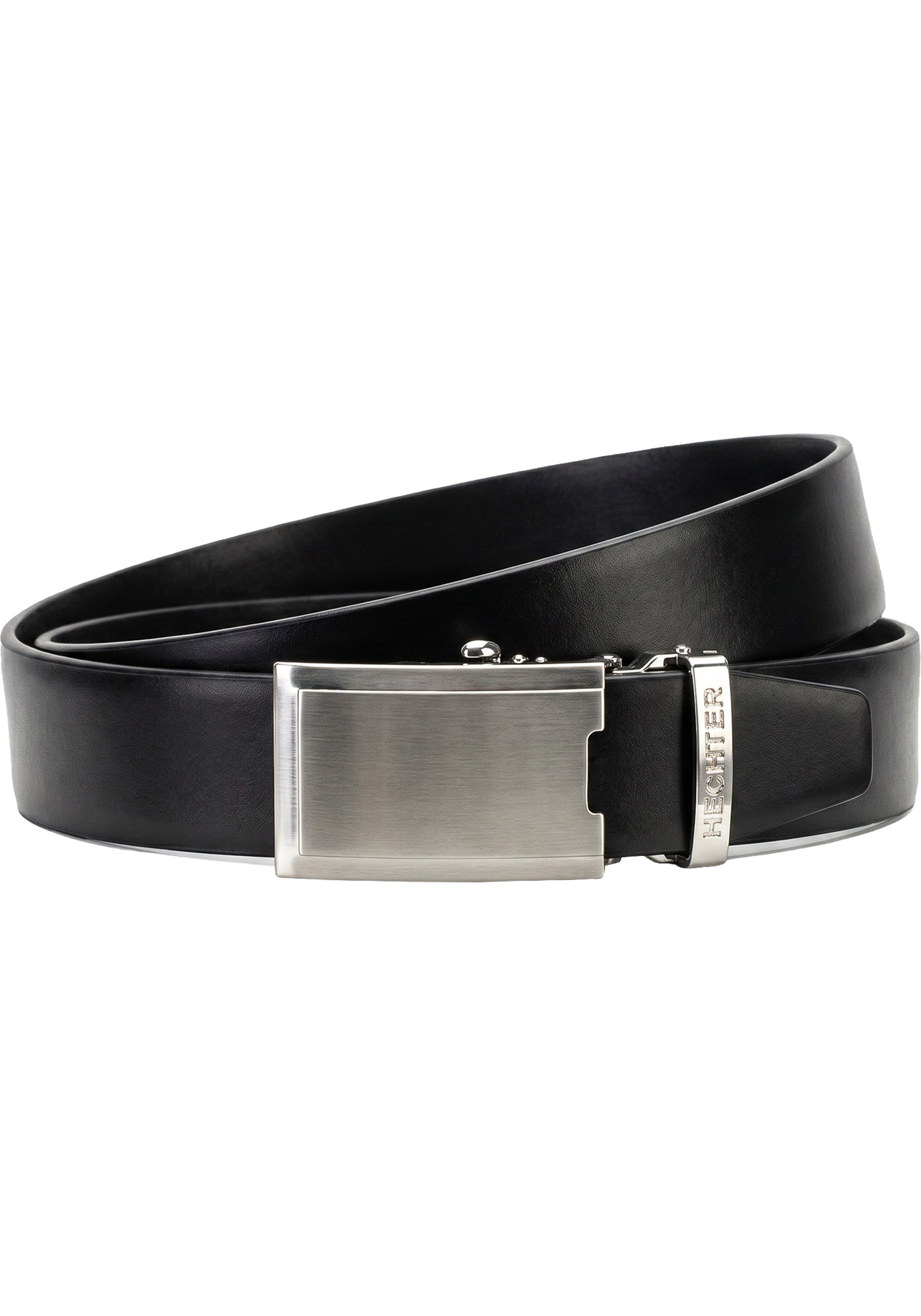 HECHTER leren heren riem, zwart