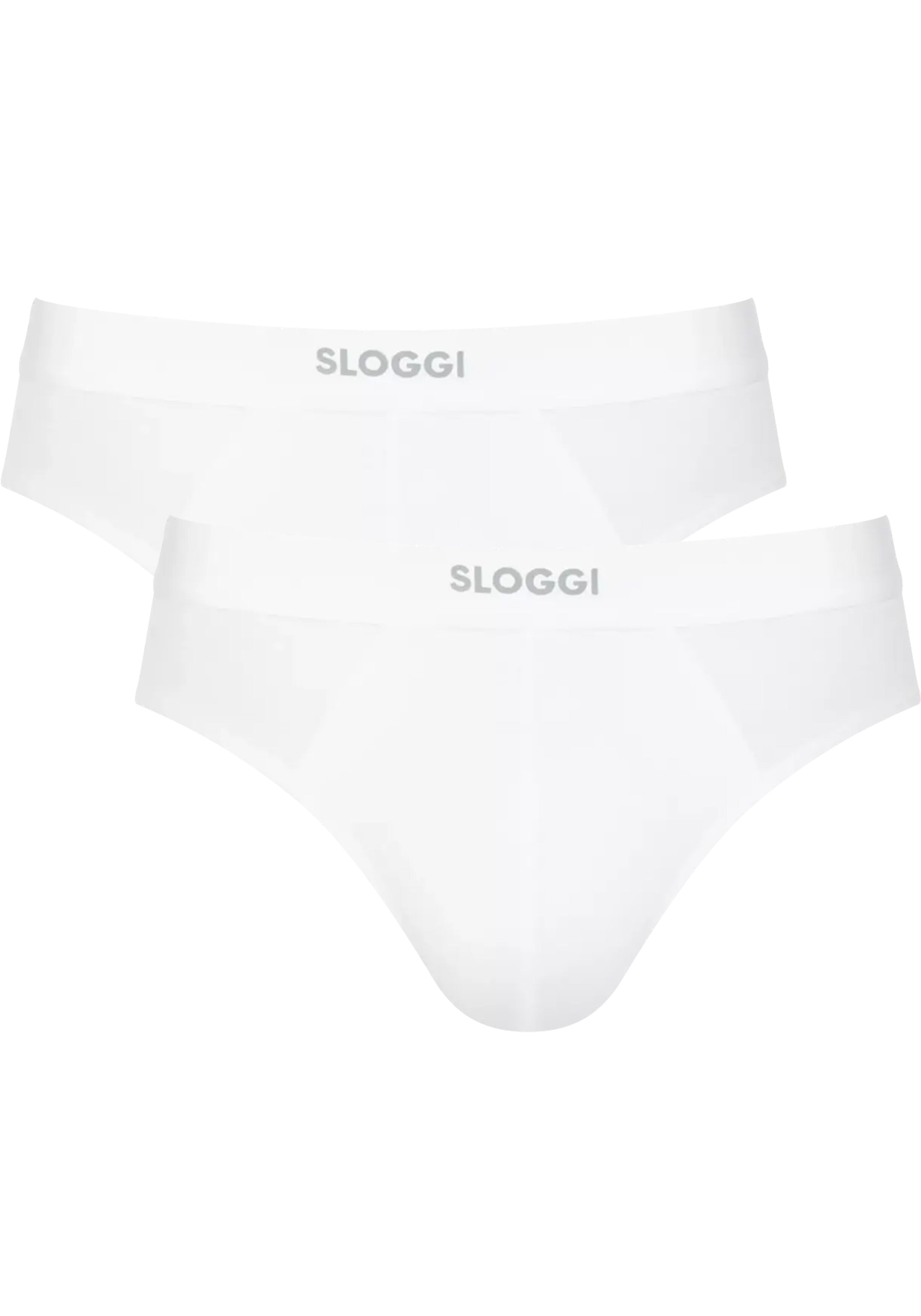 Sloggi Men EVER Ease Brief, heren slip (2-pack), wit