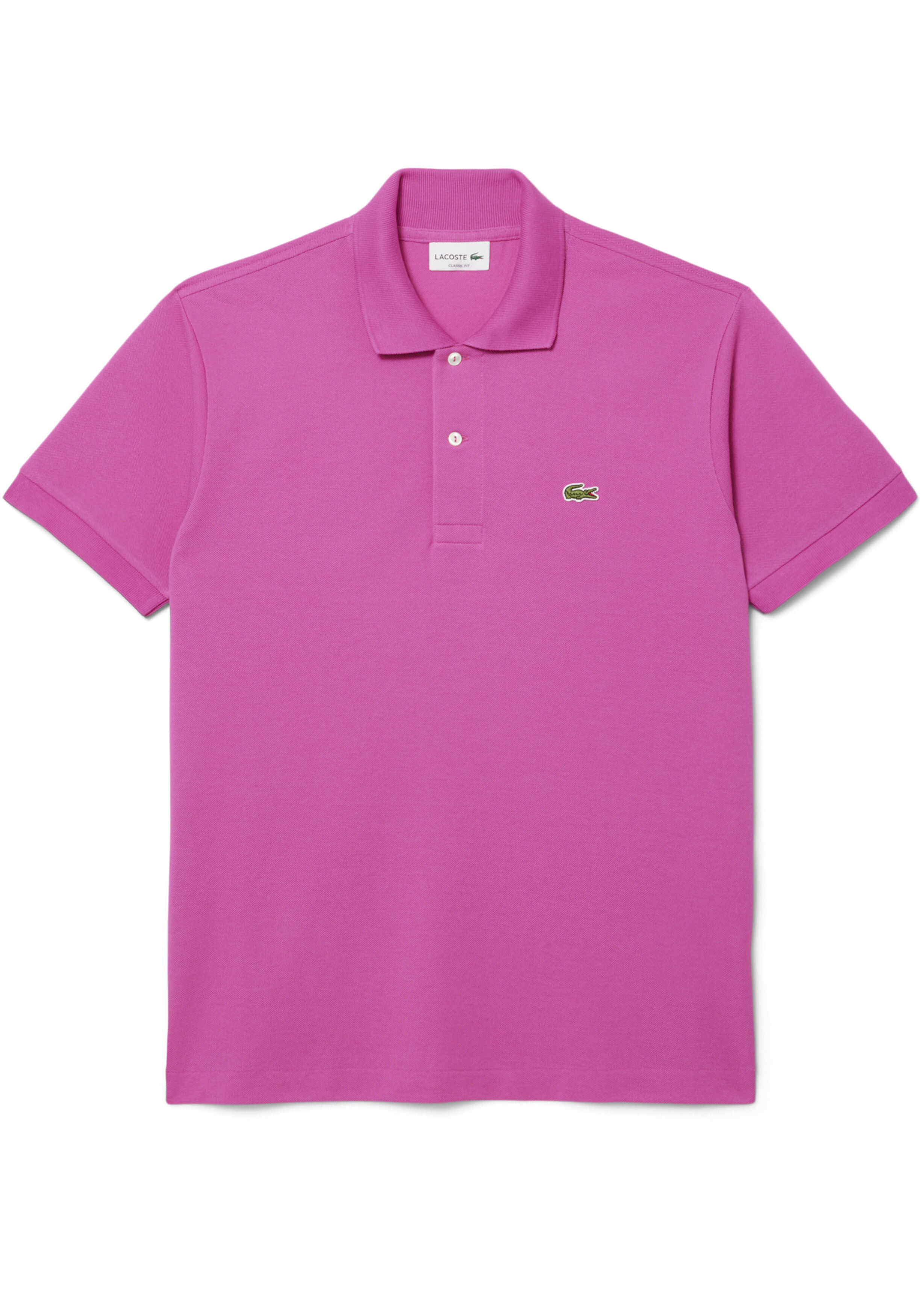 Lacoste Classic Fit polo, malva fuchsia roze