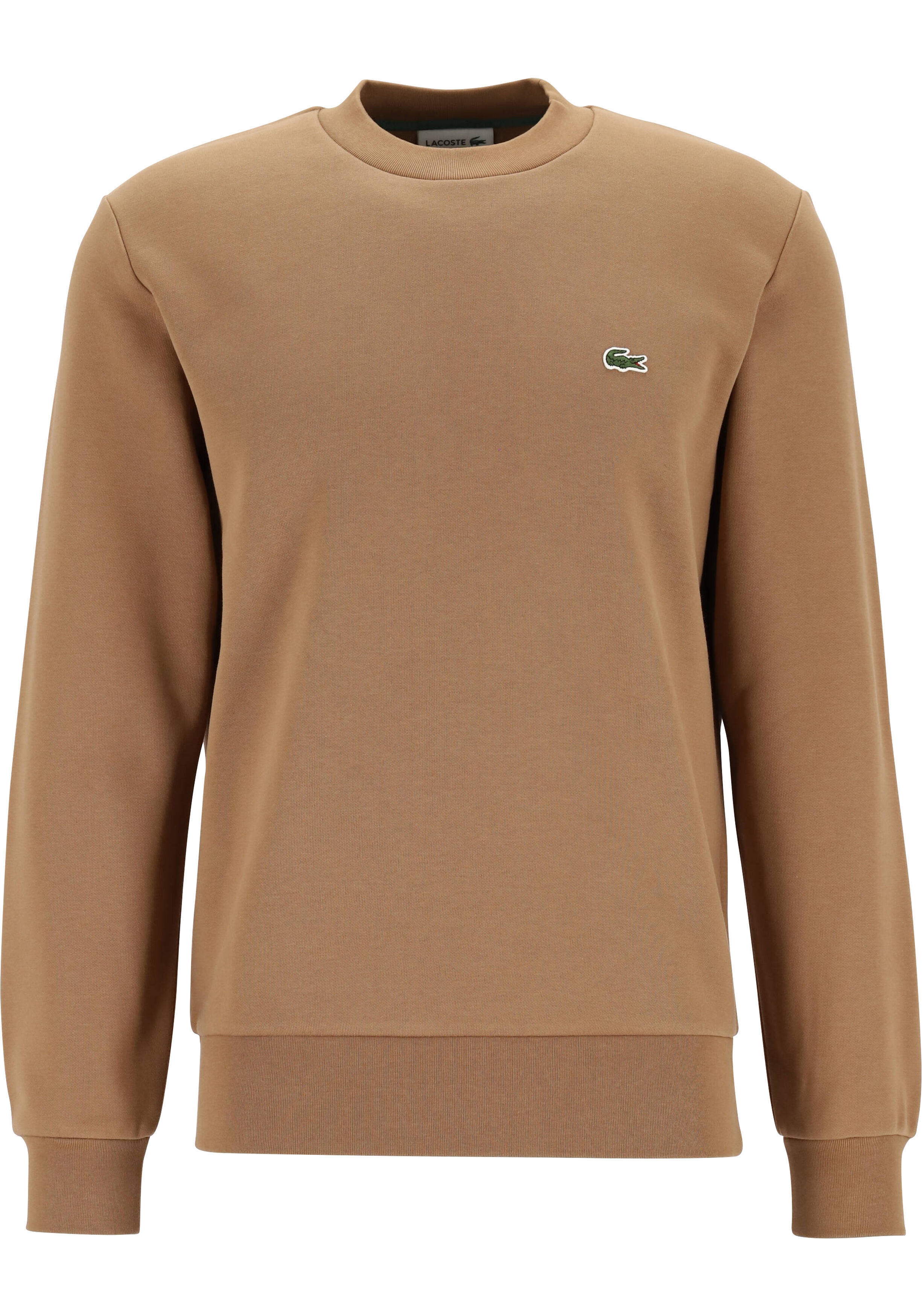 Lacoste heren sweatshirt, lichtbruin, Cookie
