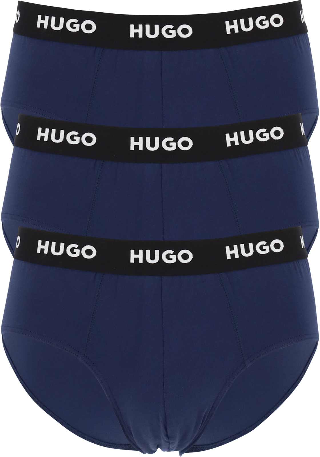 01-4043861178026_HB_Slips_3p_HR HUGO hipster briefs (3-pack), heren slips, blauw