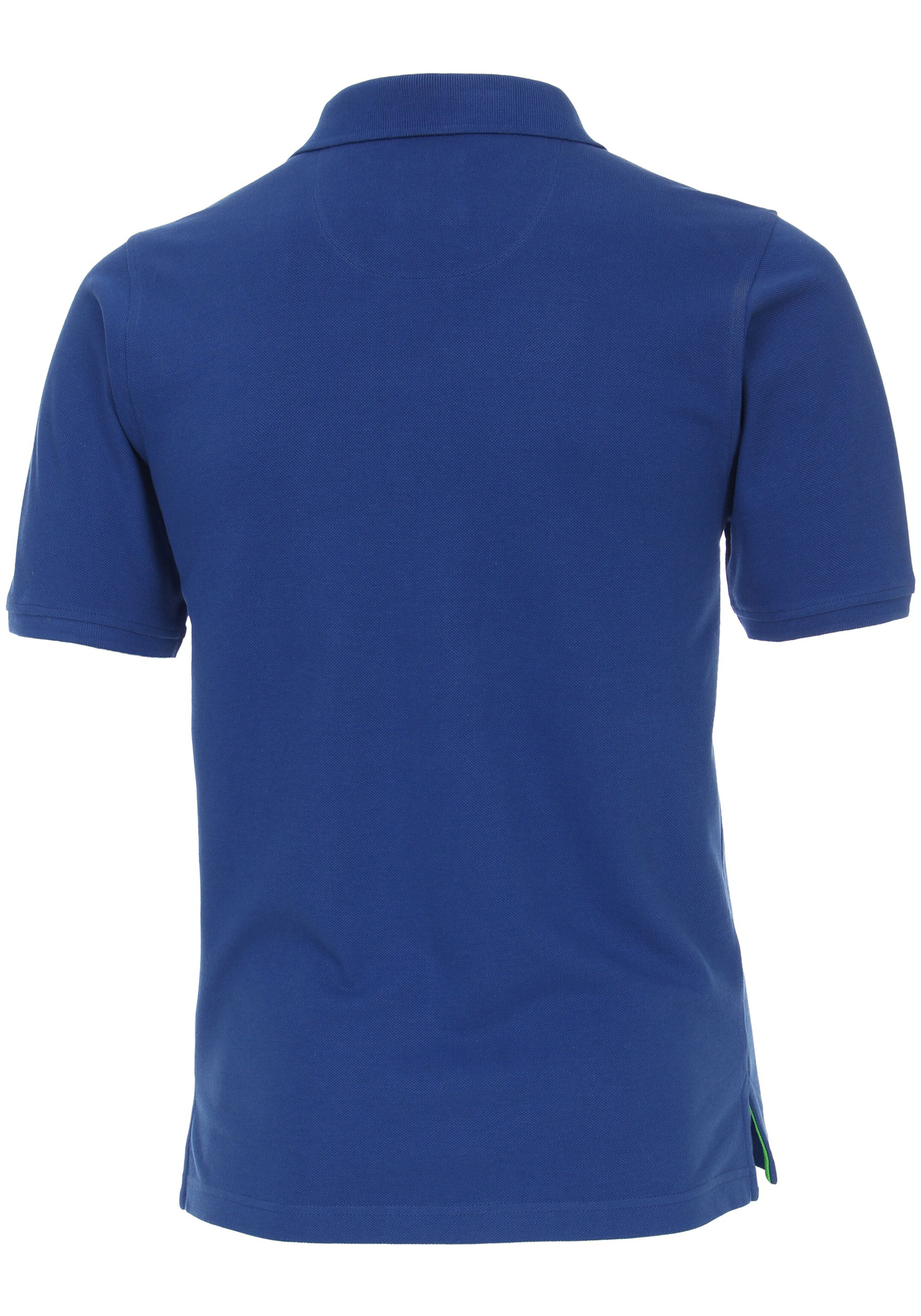 Redmond modern fit poloshirt, blauw (groen contrast)